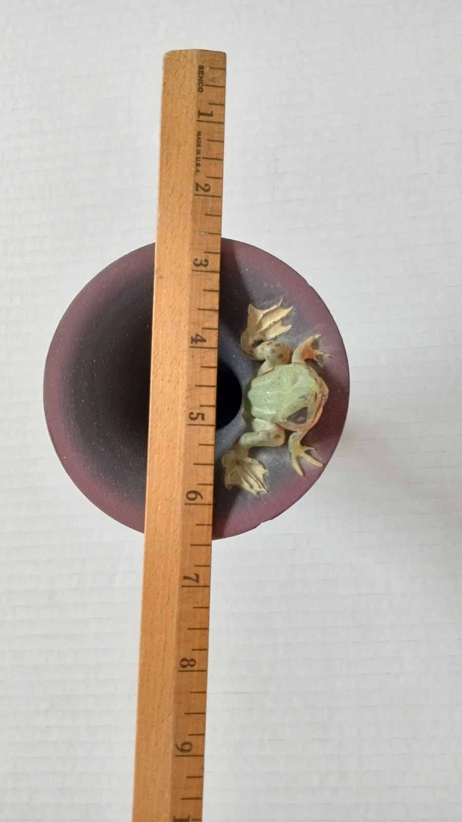 Nancy Yturriaga Adams Vase Frog Signed Dated