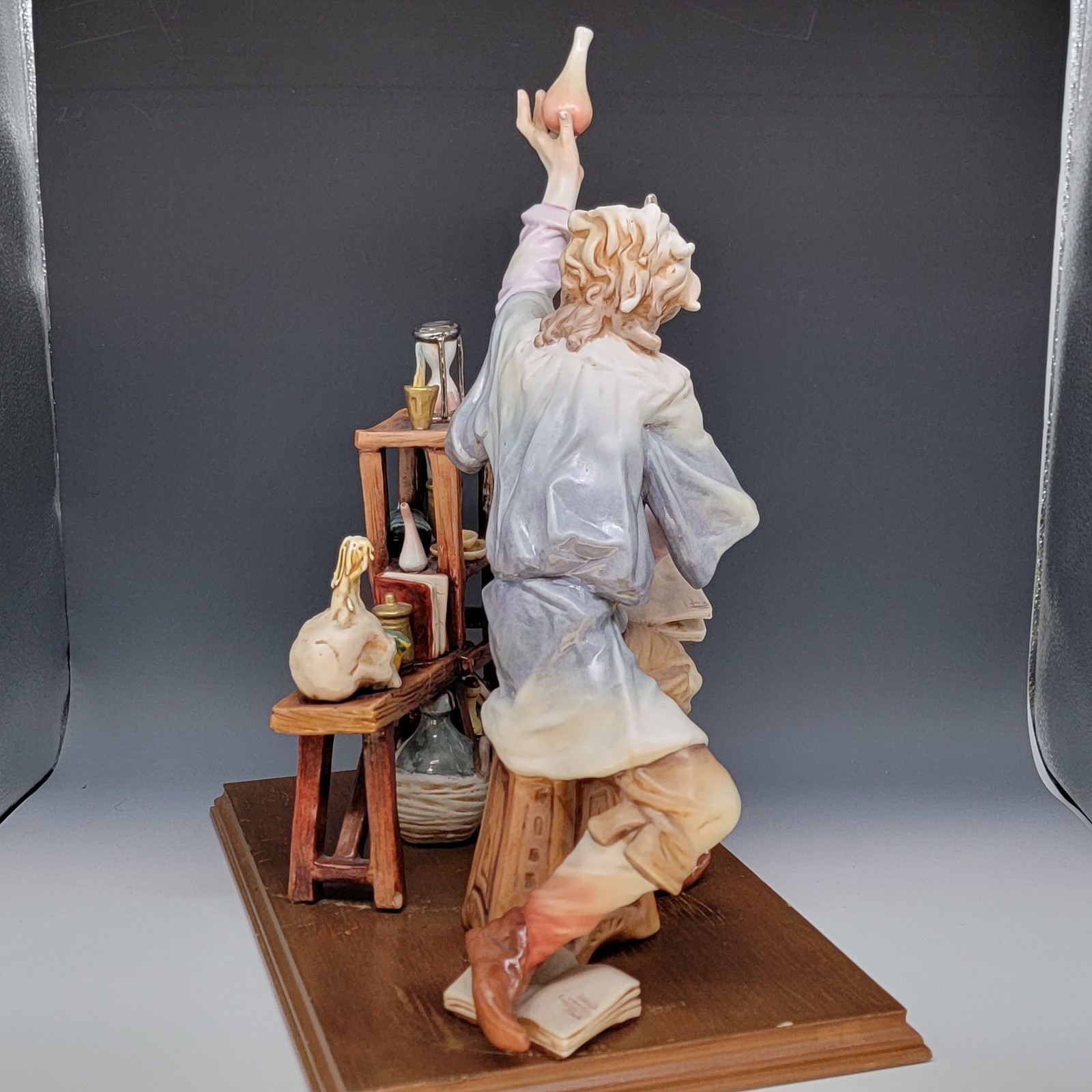 Vtg “The Alchemist Of Capodimonte” Porcelain Figurine Italy Large 17″ READ