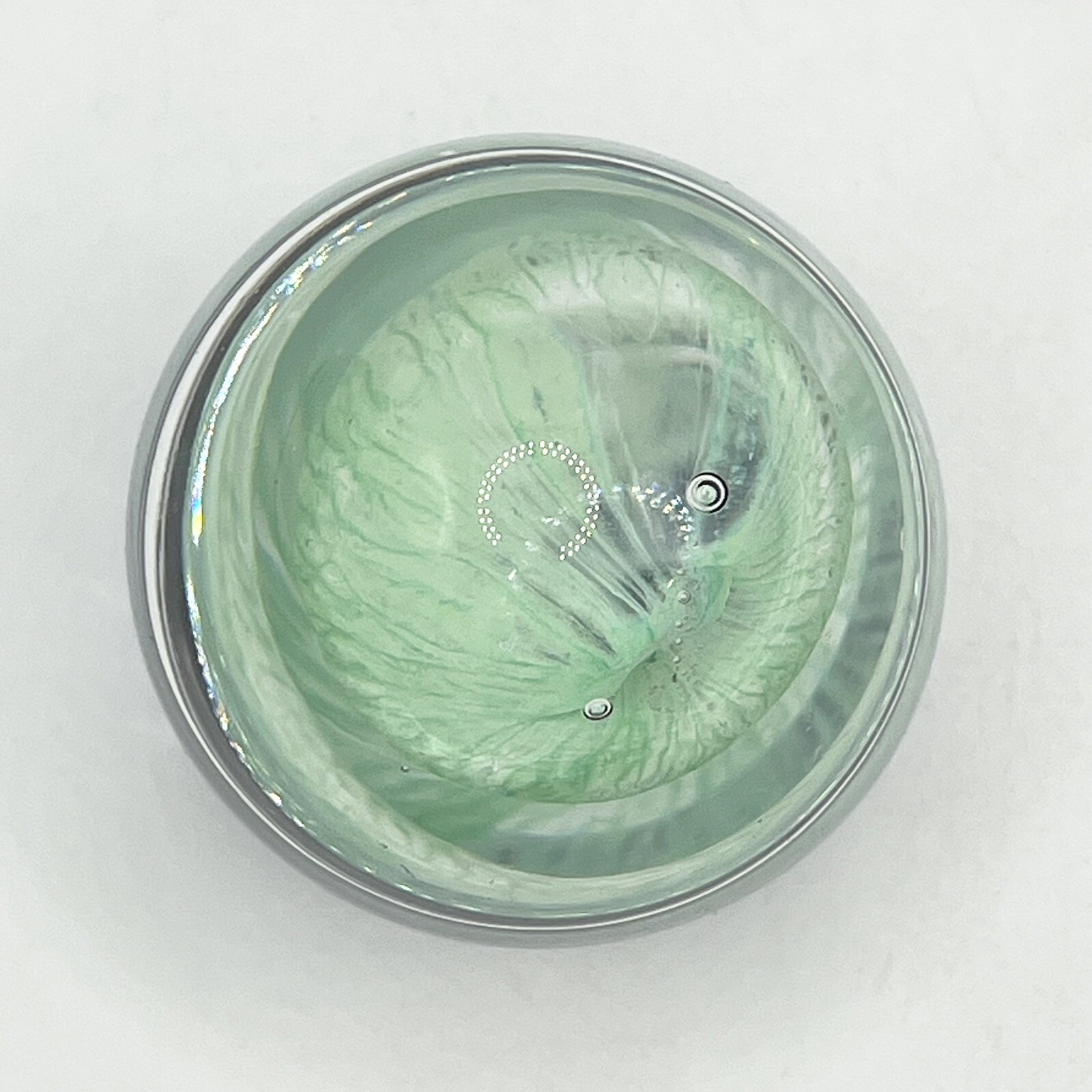 Vintage Art Glass Paperweight Egg Shape Green Alien Cobalt Blue 2.75”(H) 2”(Dia)
