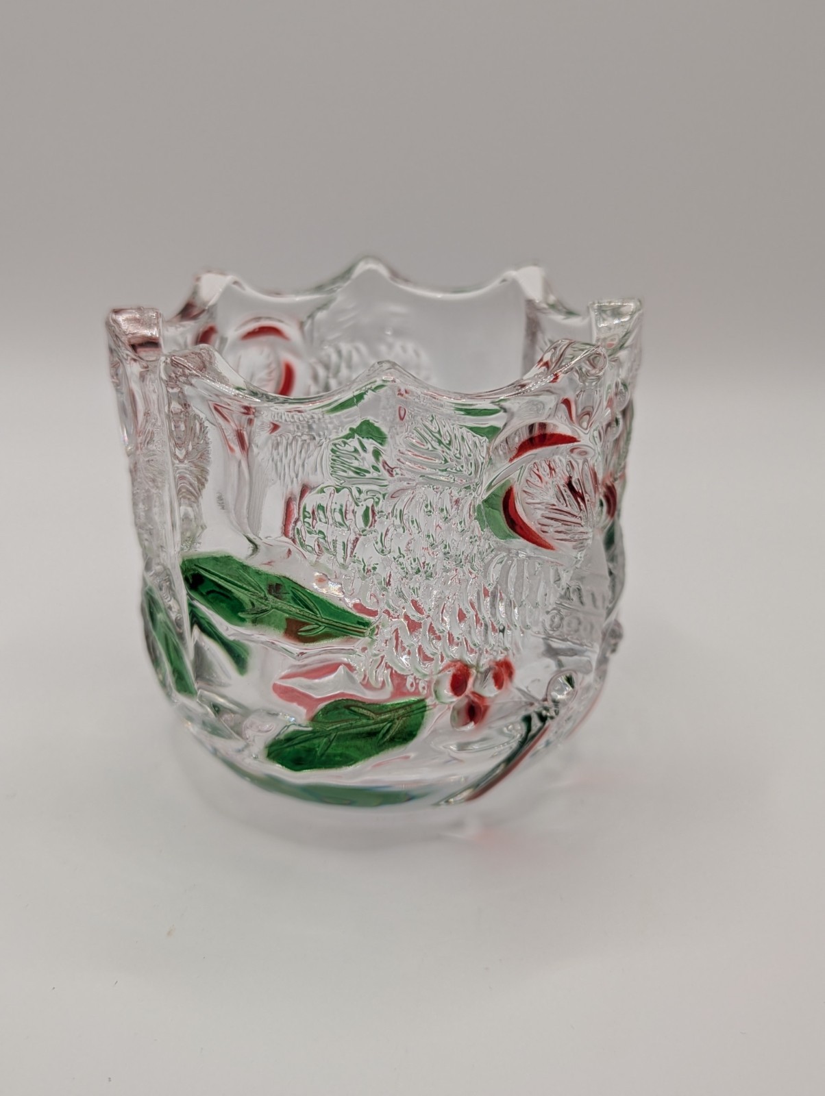 Celebration By MIKASA Christmas Holiday Bells Crystal Votive Candle Holder 3.25″