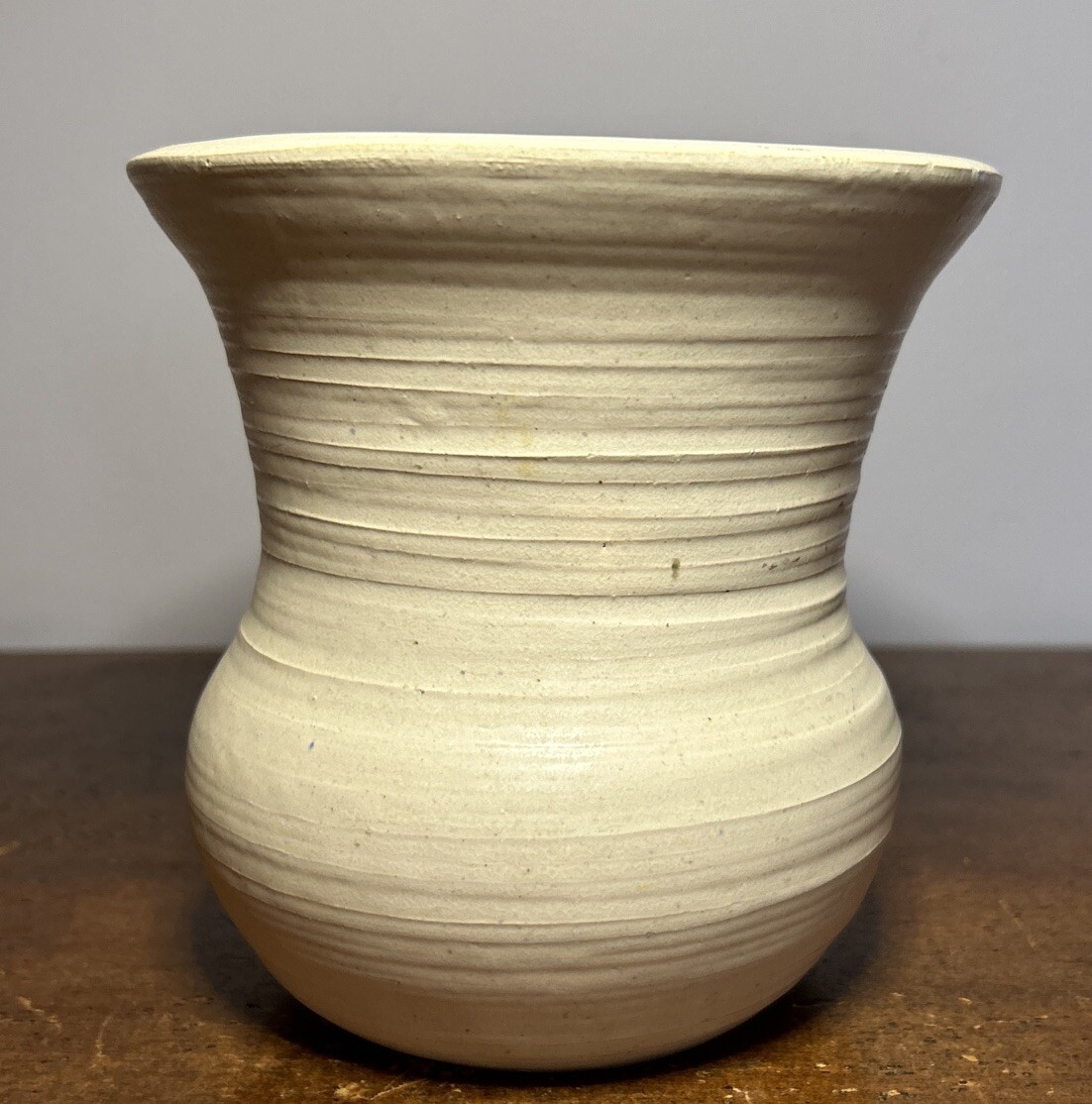 HANDMADE Minimalist POTTERY Signed Matte Finish VASE PLANTER