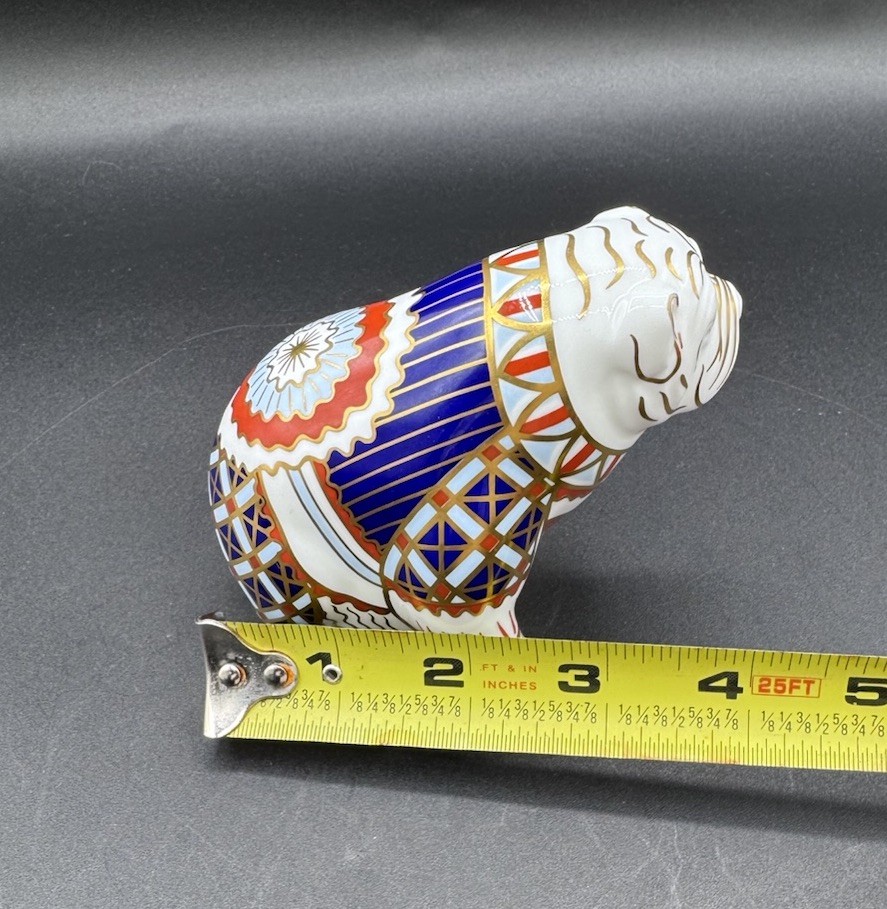 Royal Crown Derby “Bulldog” Paperweight Collection 22k Gold Bone China Dog~~LIV