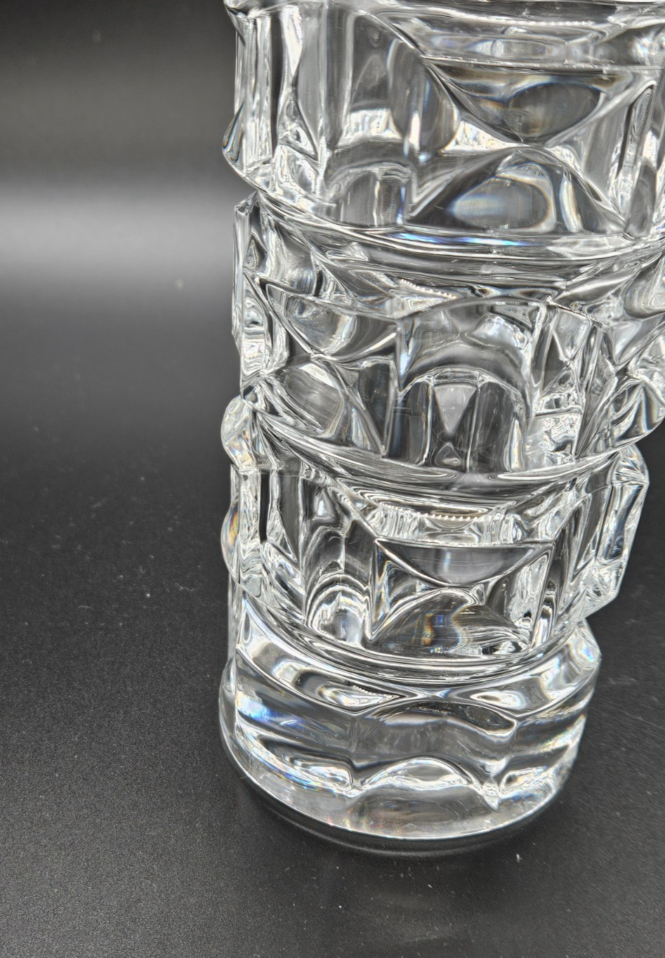 Vintage Cristal D’Arques Ancenis Heavy Lead Crystal 8.5″ vase