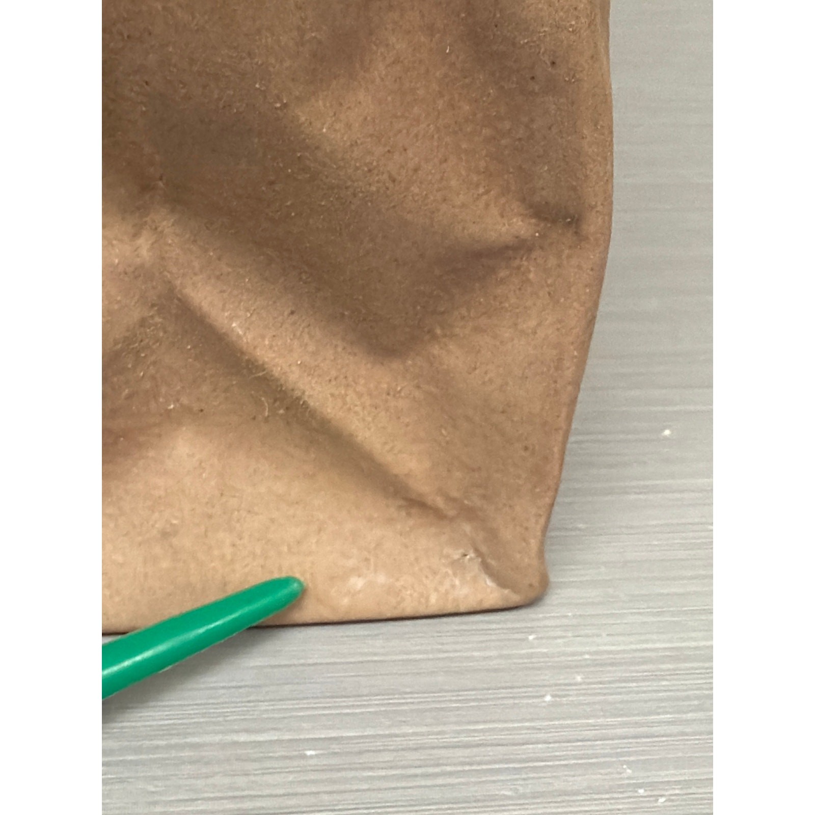 Rosenthal Studio Line Brown Paper Bag Vase Tapio Wirkkala Design Germany 7.5”