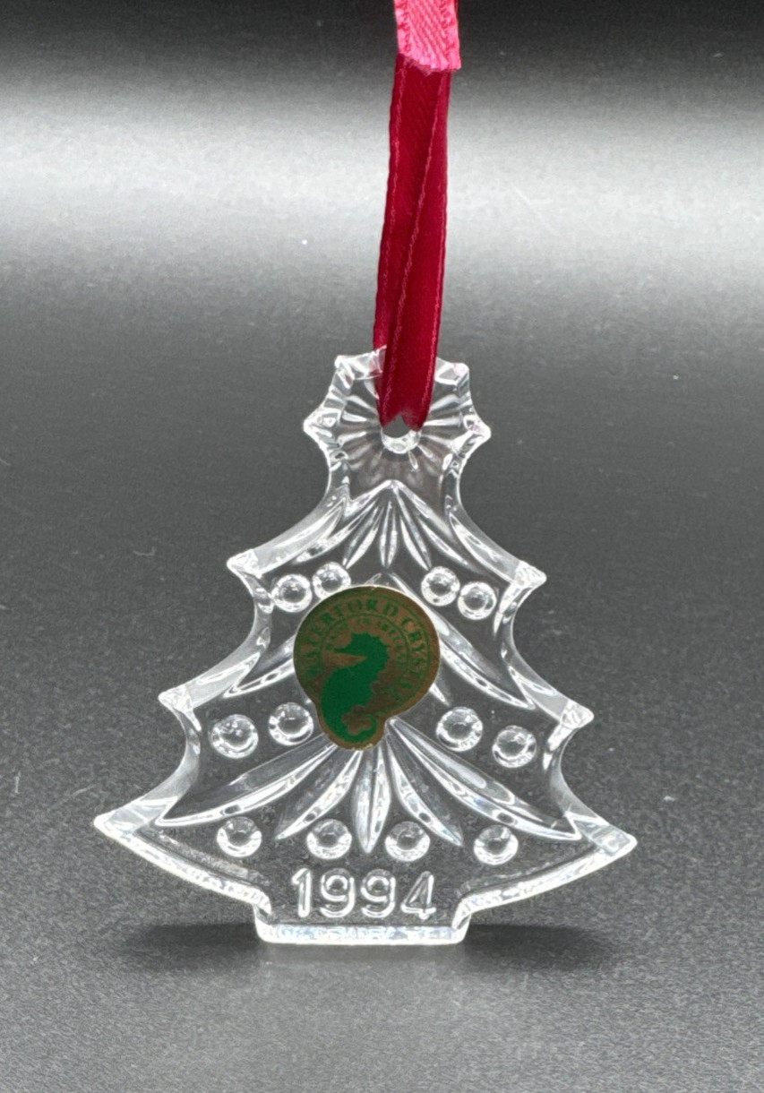 Waterford Crystal Memories Collection 1994 Christmas Tree Ornament Holiday Decor