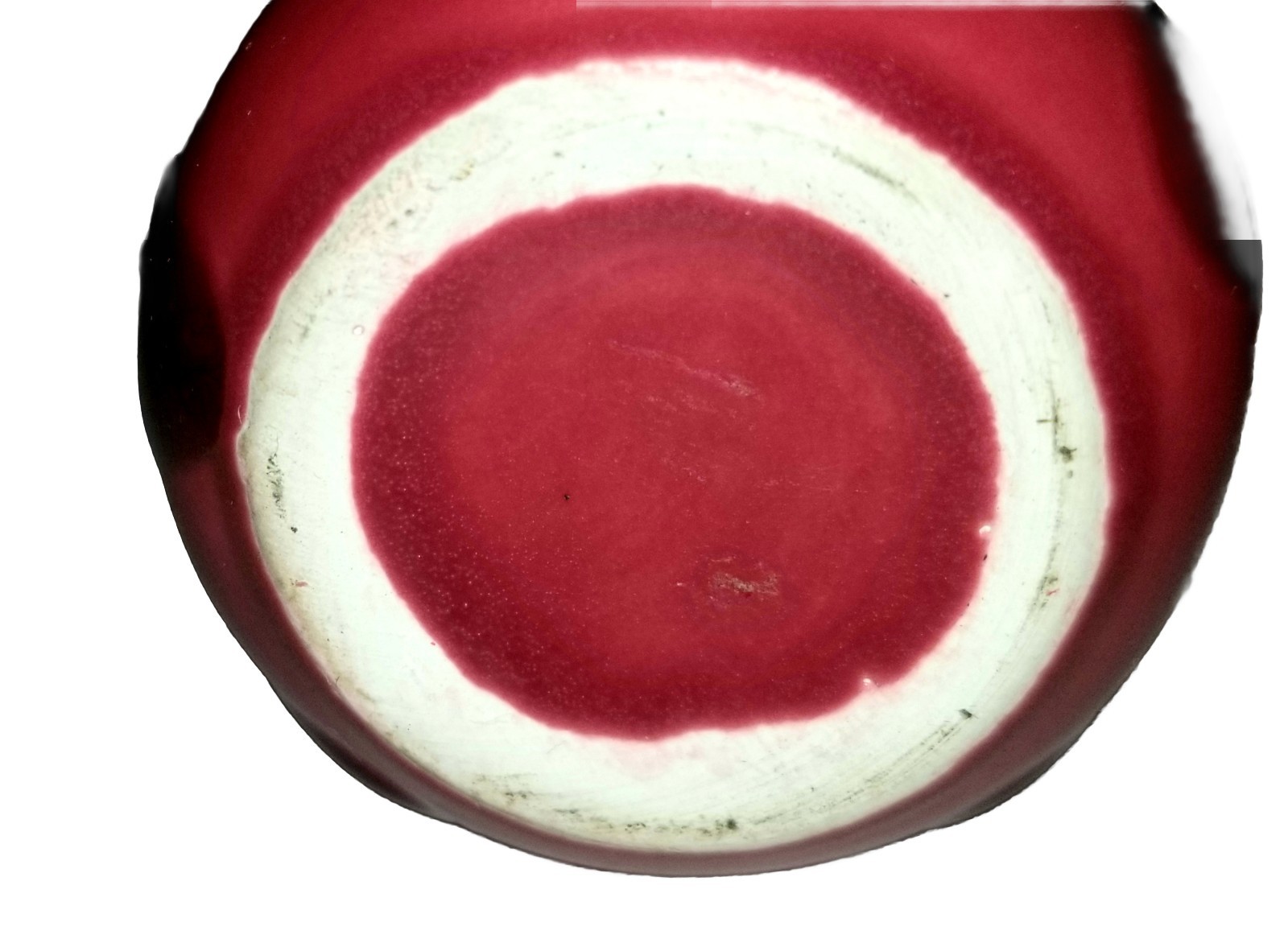 Volcanic Fire Drip Vase Glazed Ceramic Small Red Dried Flowers Red Yellow