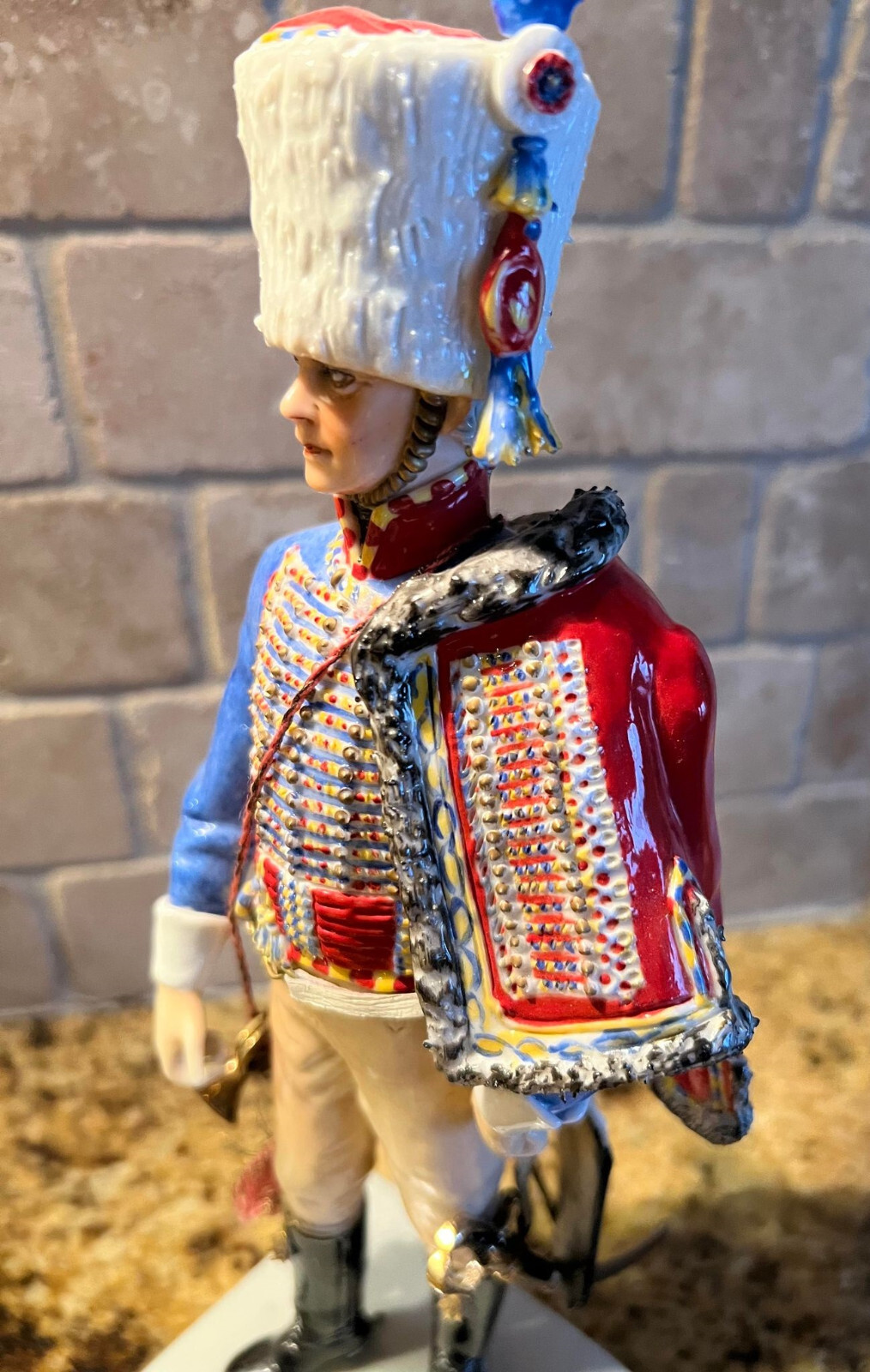 Van Gerdinge Sitzendorf Porcelain Napoleonic Trumpet Hussards – Brigadier 1807
