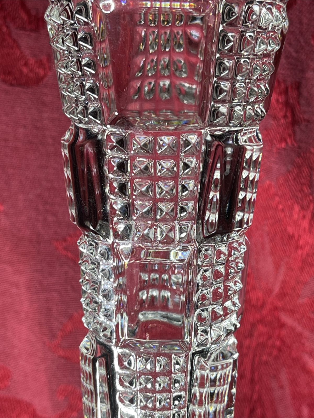 Vintage Global Crystal Bud Vase 24% Lead Crystal Made In West Germany