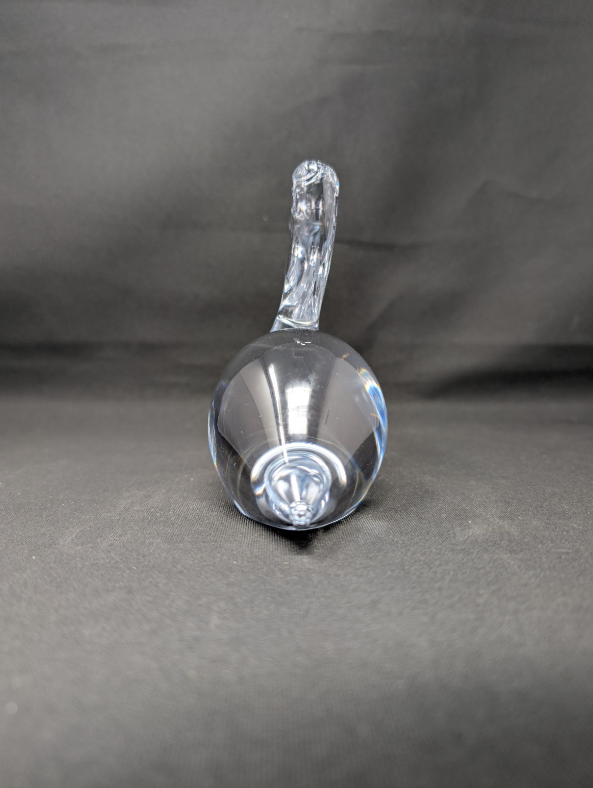 SIGNED! 6″ Archimede Seguso PELICAN Clear Glass Bird FIGURINE Vintage Murano