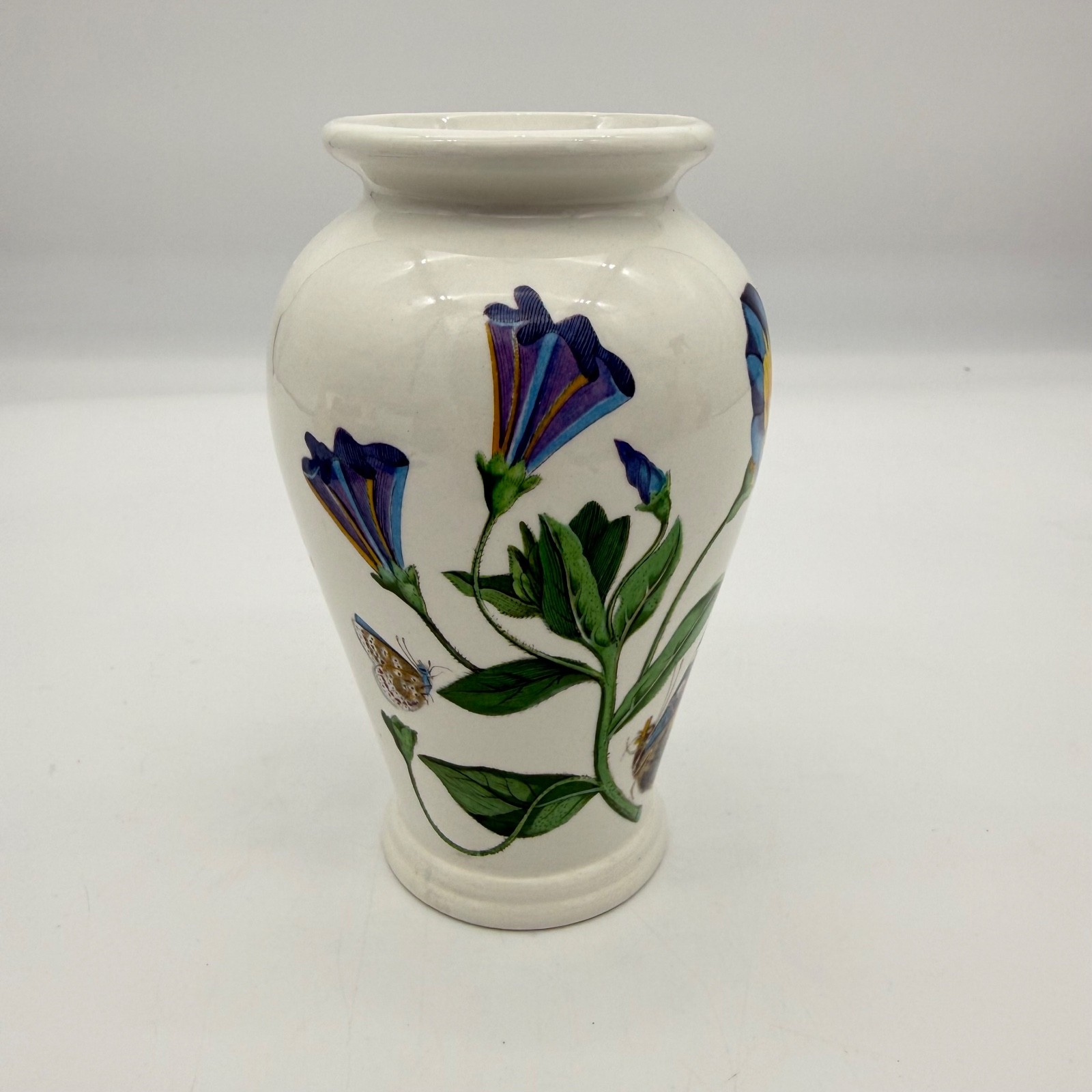 Portmeirion Botanic Garden Vase Convolvulus Trailing Bindweed 5.25″ VTG England