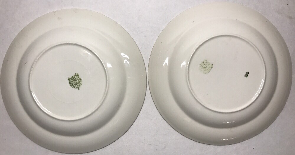 Lot Of Small Plates BOCH La Louviere Belgium Floral Decor D 20.5Cm