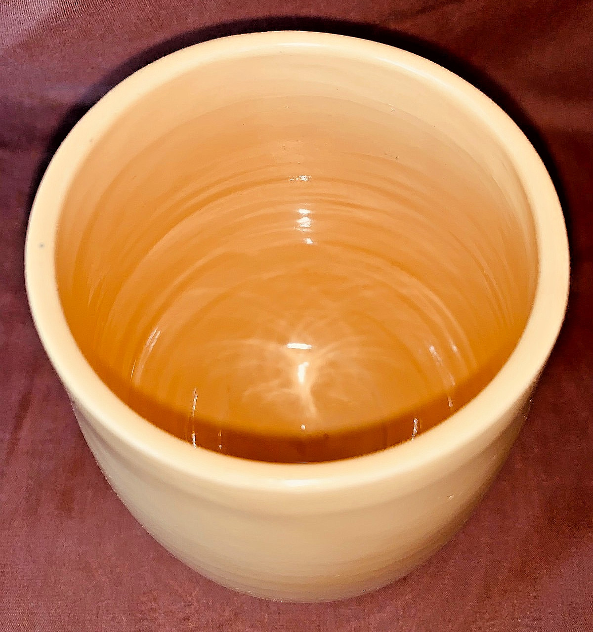 Vintage Bauer Fred Johnson Vase 6″ Sun Yellow Hi Fire Hand Thrown Ex Cond