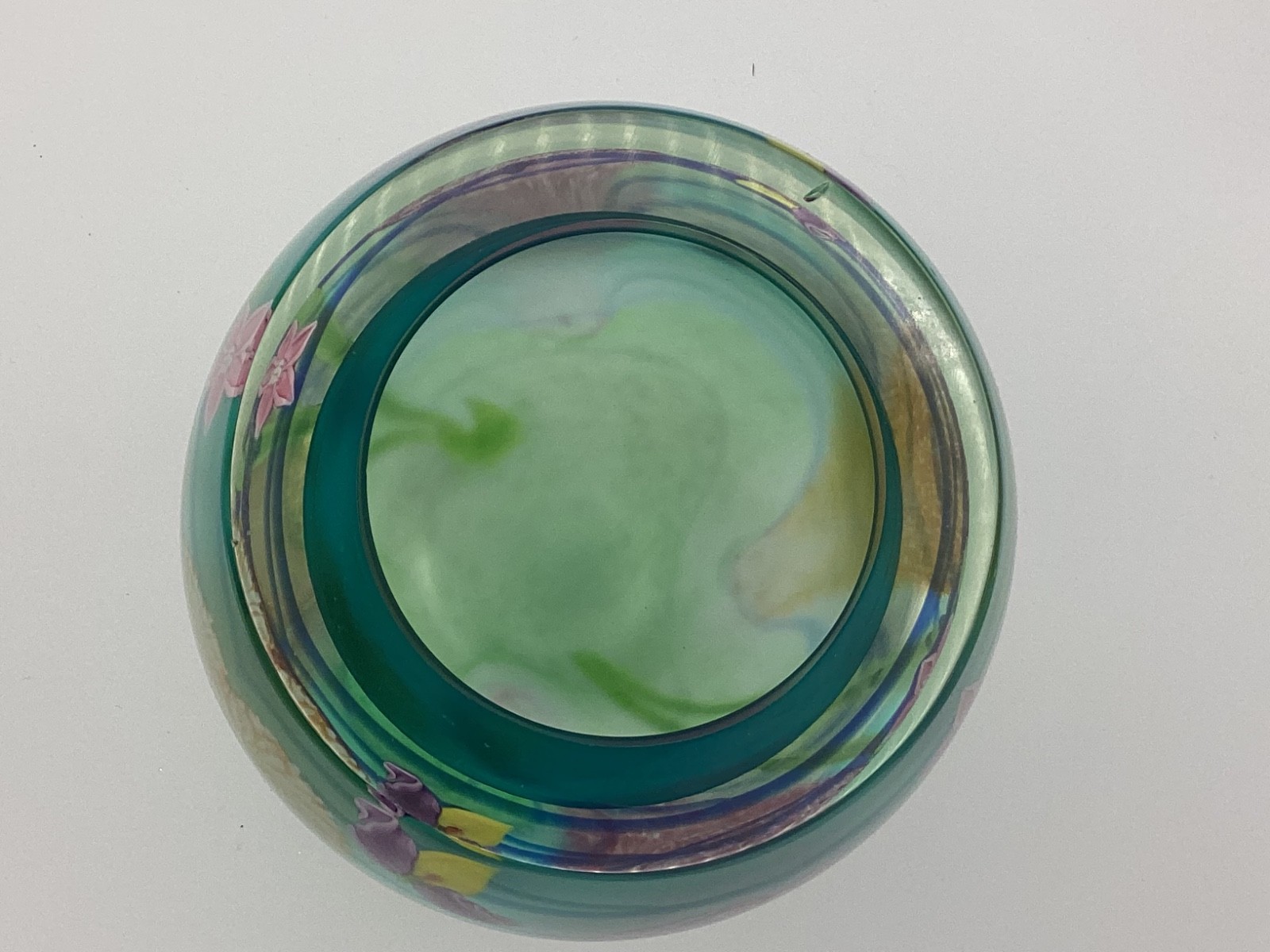1993 Vintage CAITHNESS Studio Art Glass Spring Romance Vase Retired