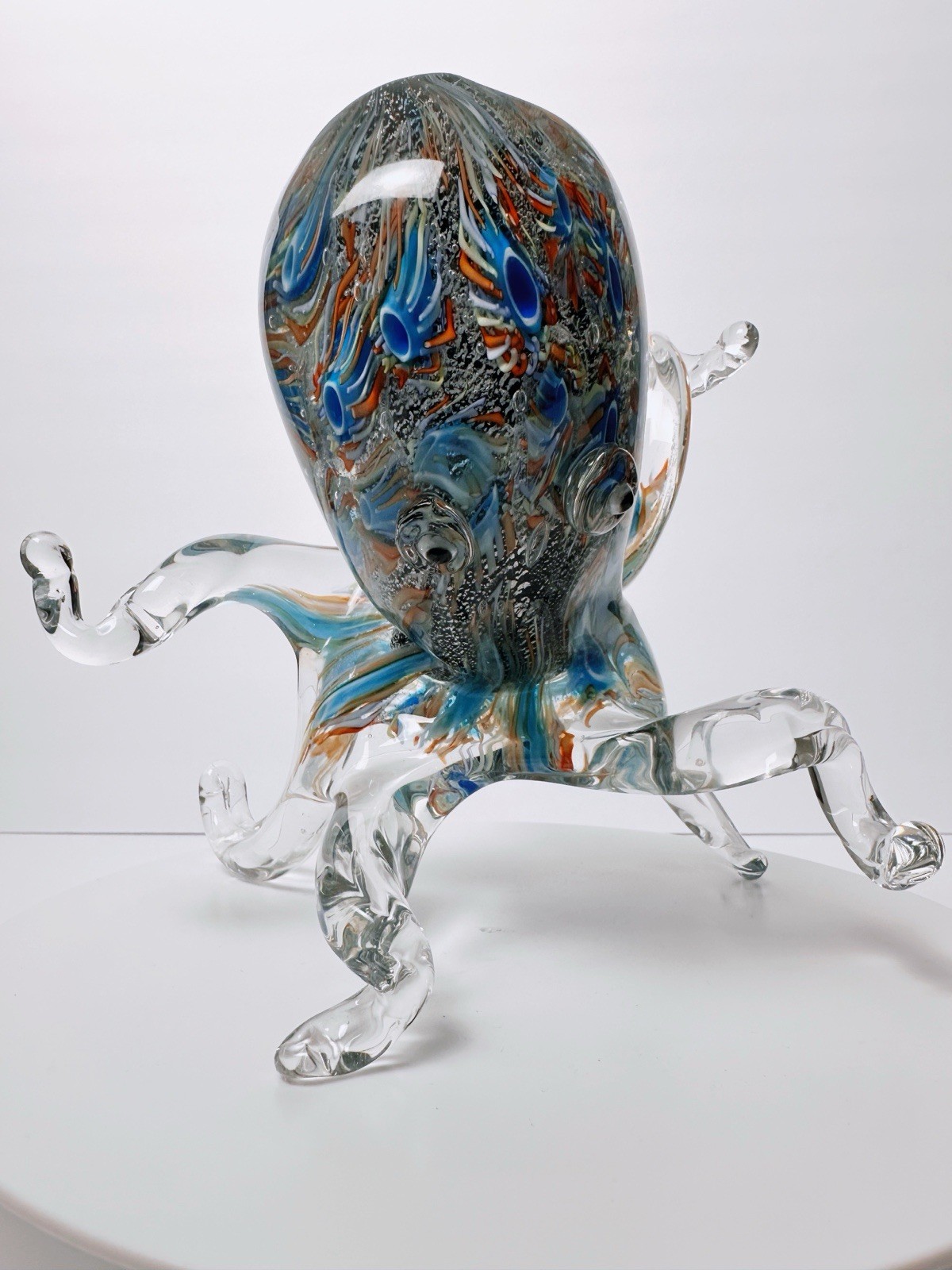 Handmade octopus blown glas