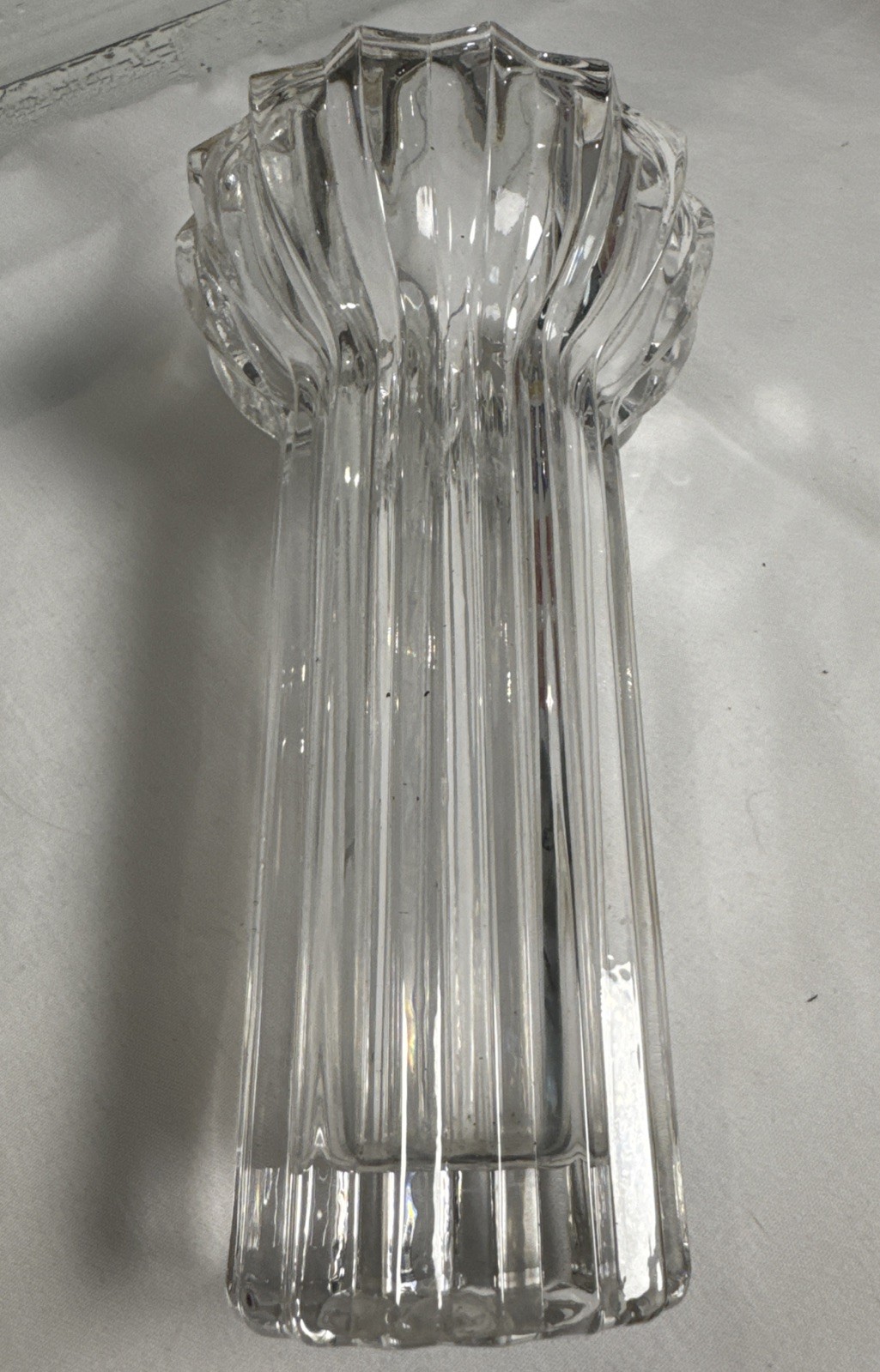 Vintage Lead Crystal Vase Shannon Crystal Designs of Ireland Art Deco Prism
