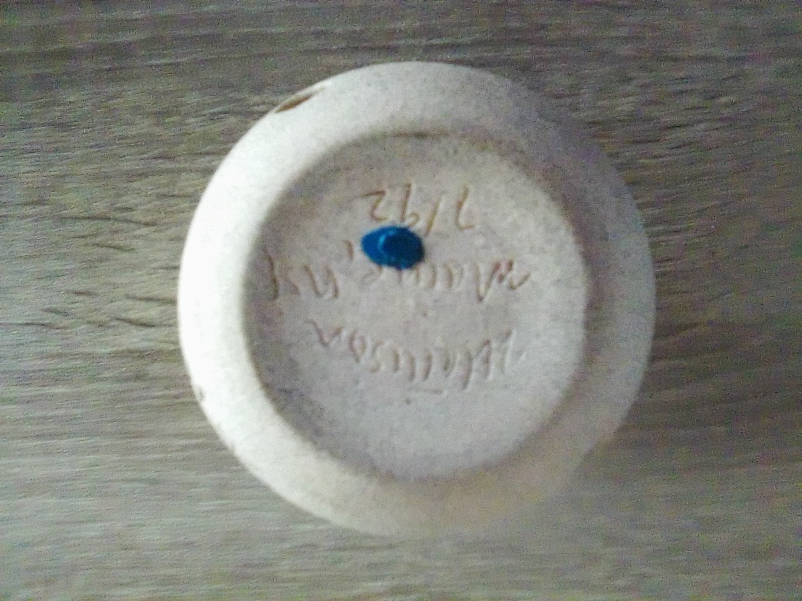 Mattison Maine NY Pottery Wheat Design 3 1/2 inches by 3 1/2 inches Maine N.Y.