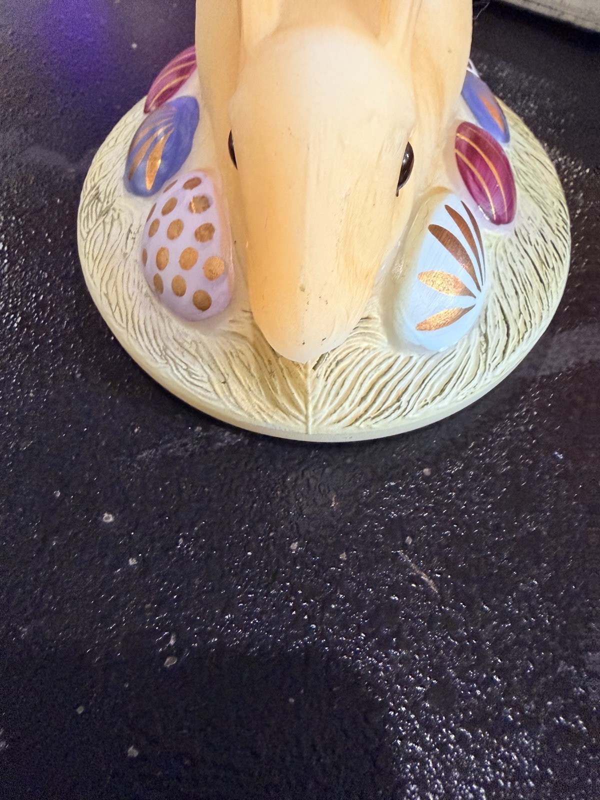 Fenton Art Glass Folk Art Collection Rabbit on Nest LID ONLY- No Bowl