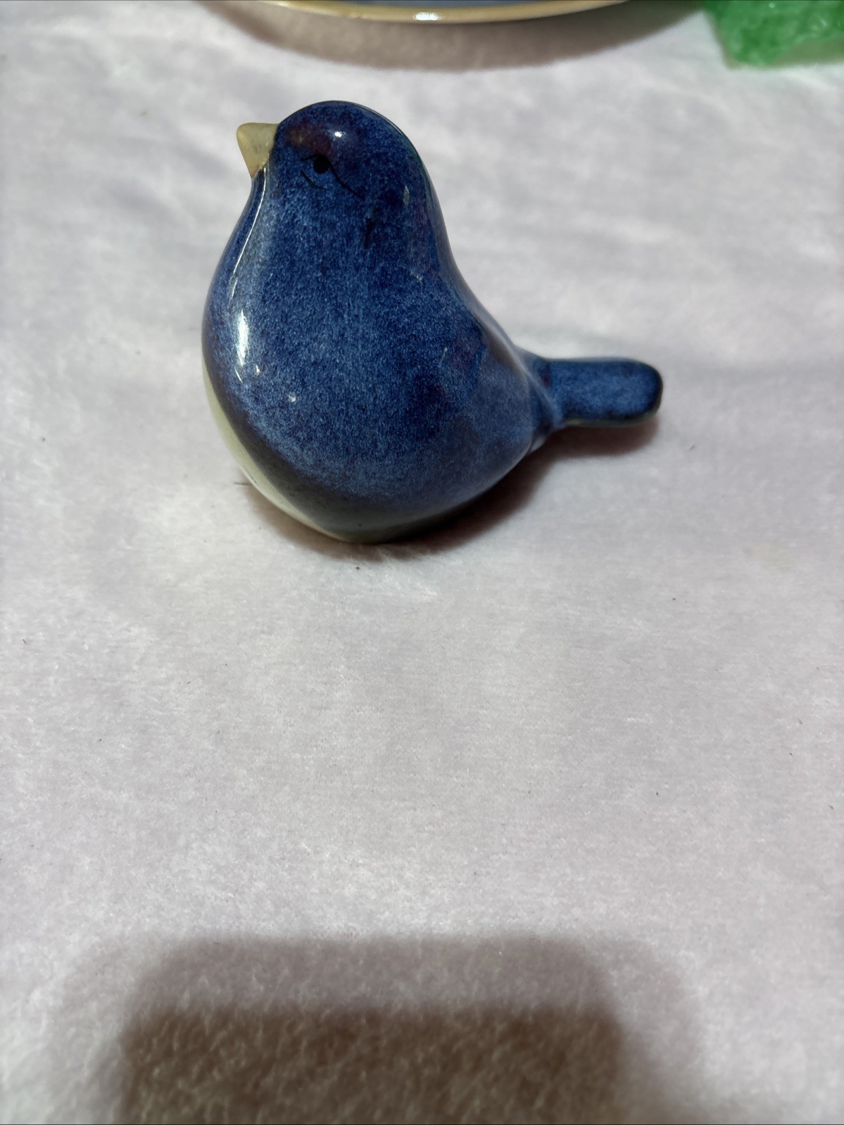 Blue Bird Multicolor Glazed Pottery Figurine 4×4.5 Inches(C3)