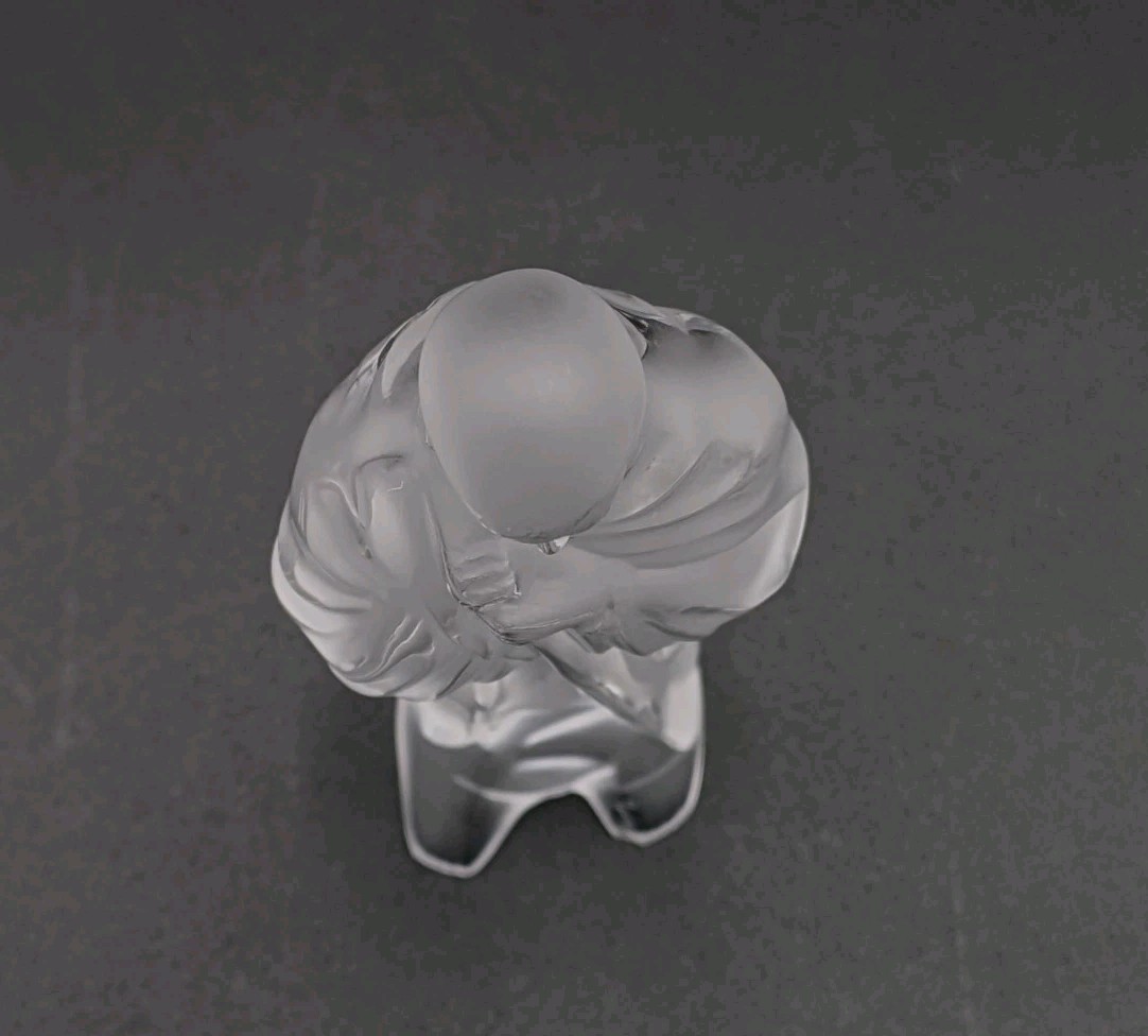 Lalique Crystal Nativity Scene Joseph Mary Baby Jesus Discontinued Set As Is