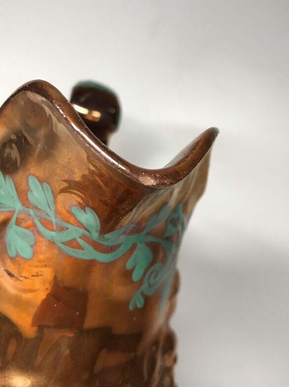 Vintage Ceramic Jug From Jersey Biblical Decor H 16 L 13 W 11 Cm