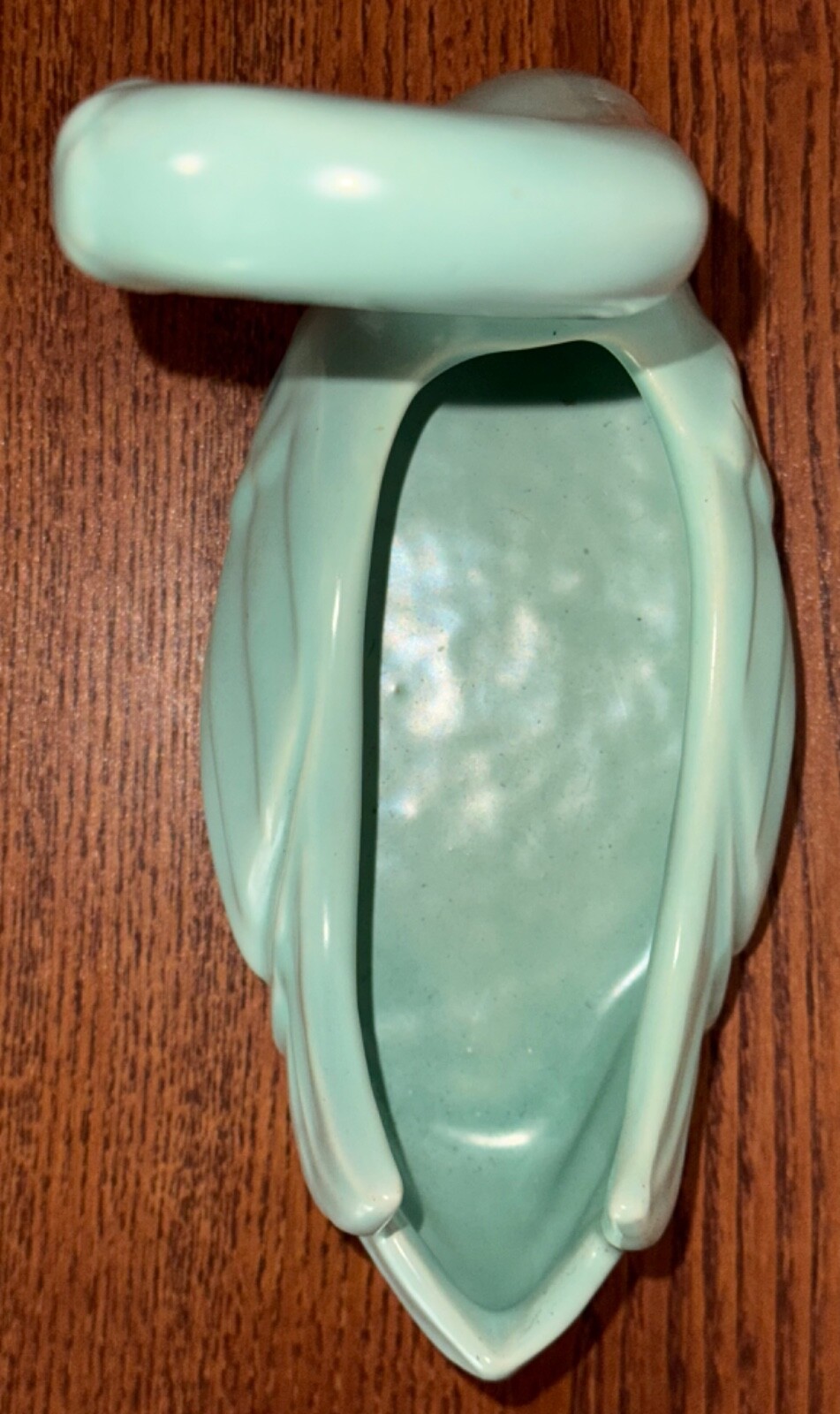 Pacific Pottery Swan #856 Seafoam Green Vintage MCM Dish Vase Planter Decoration