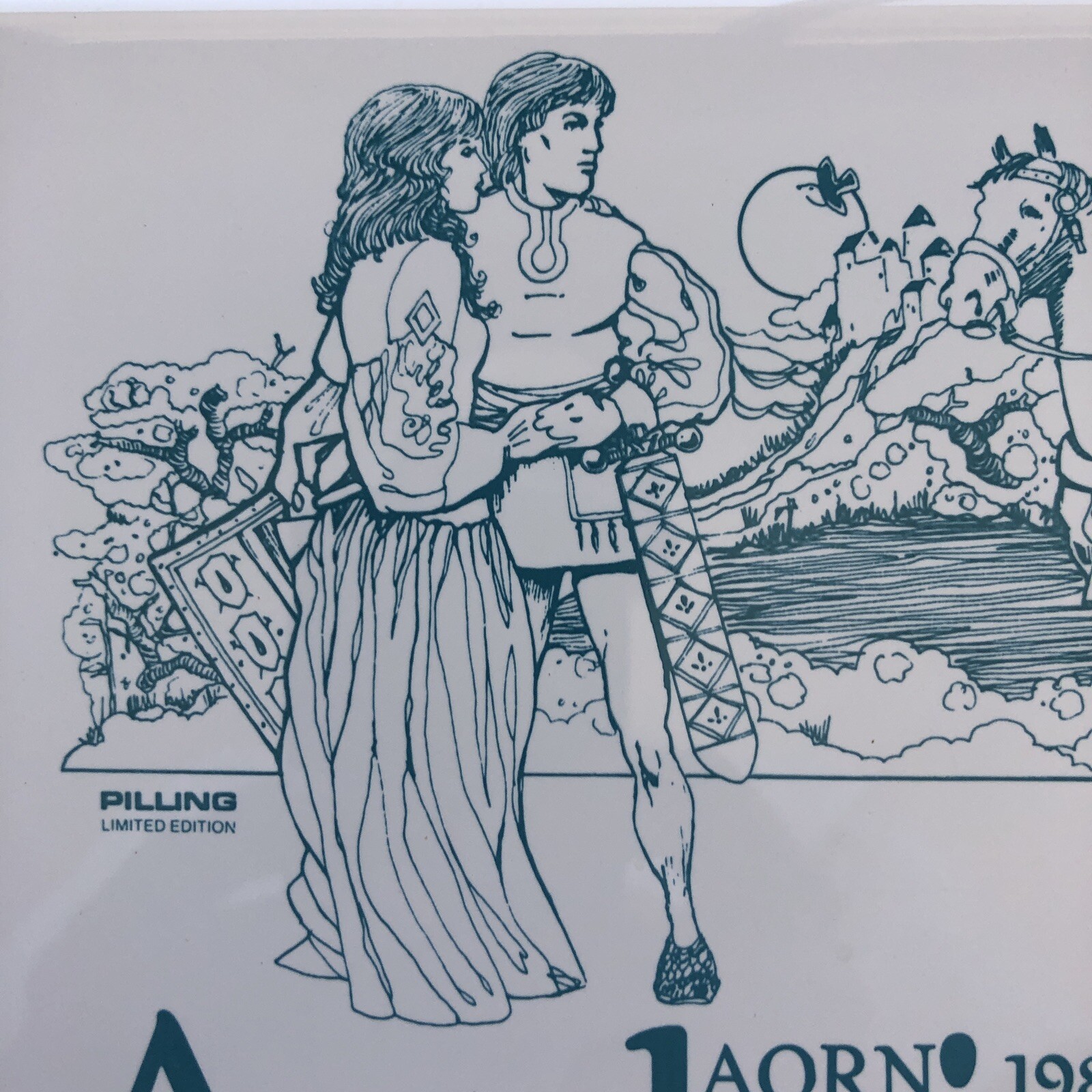 1986 AORN Anaheim Unity Pathway To Power Pilling Limited Edition Tile Trivet