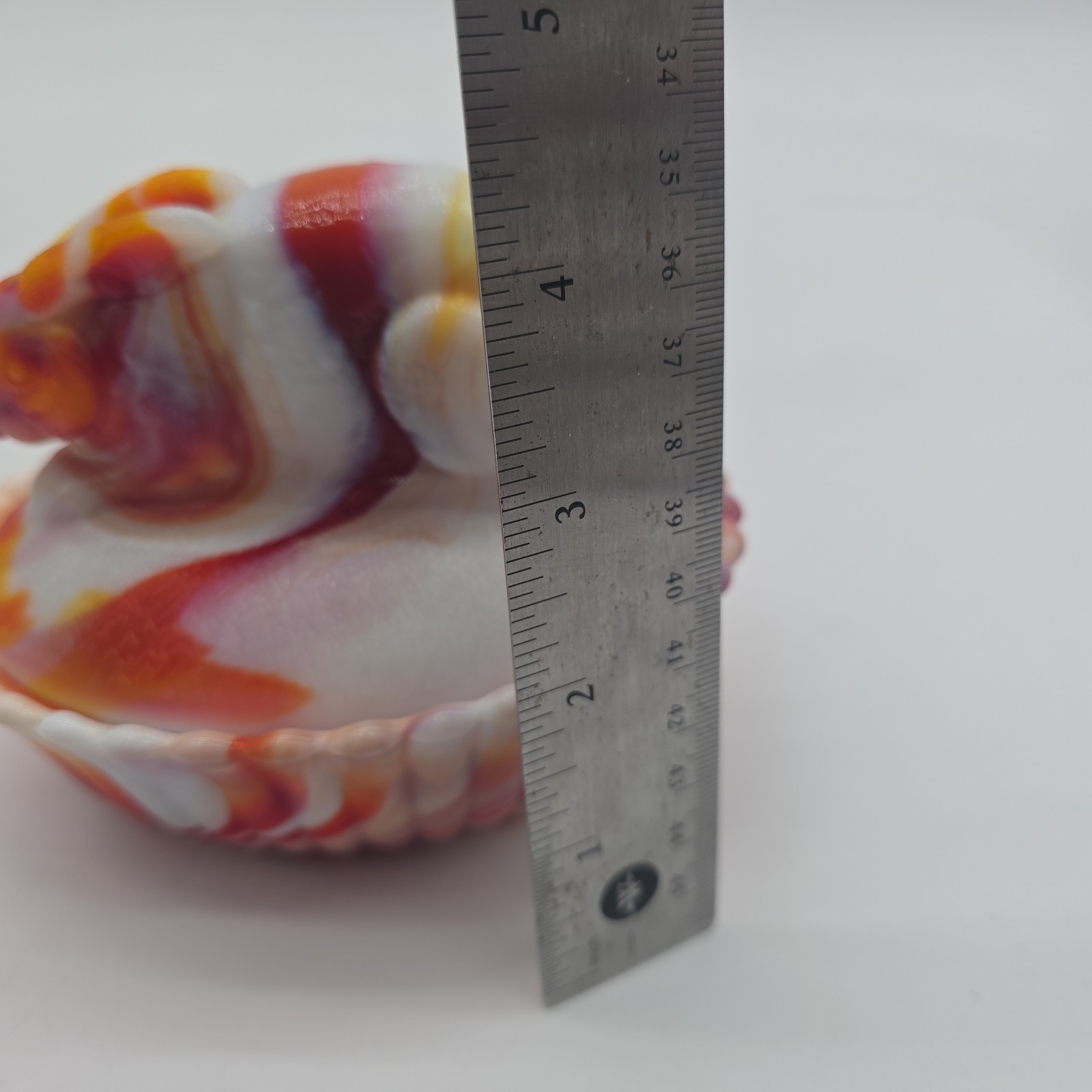 Westmoreland Rabbit Bunny Nest Orange Slag Milk Glass Cadmium Glow Rare Vtg Nest