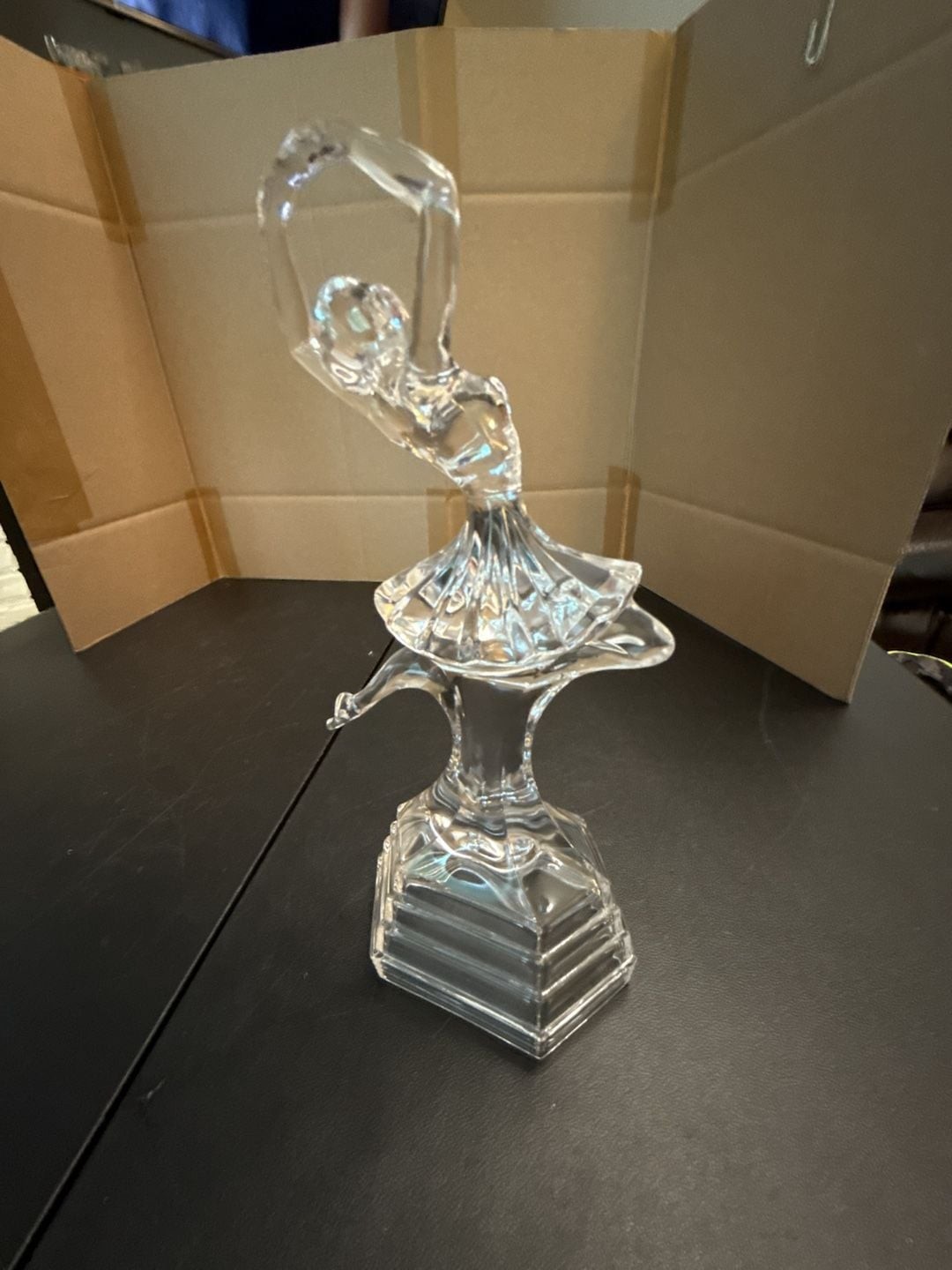 Vintage RCR Royal Crystal Rock 24% Lead Crystal Ballerina Dancer Figurine