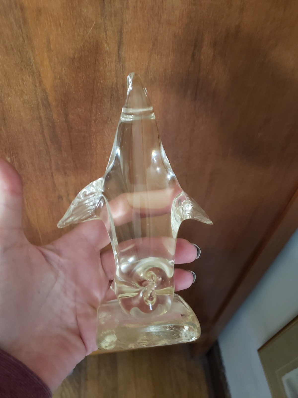 Vintage Art Glass Standing Seal, Sea Lion Figurine, Rare, Beautiful. 6.5 Inches