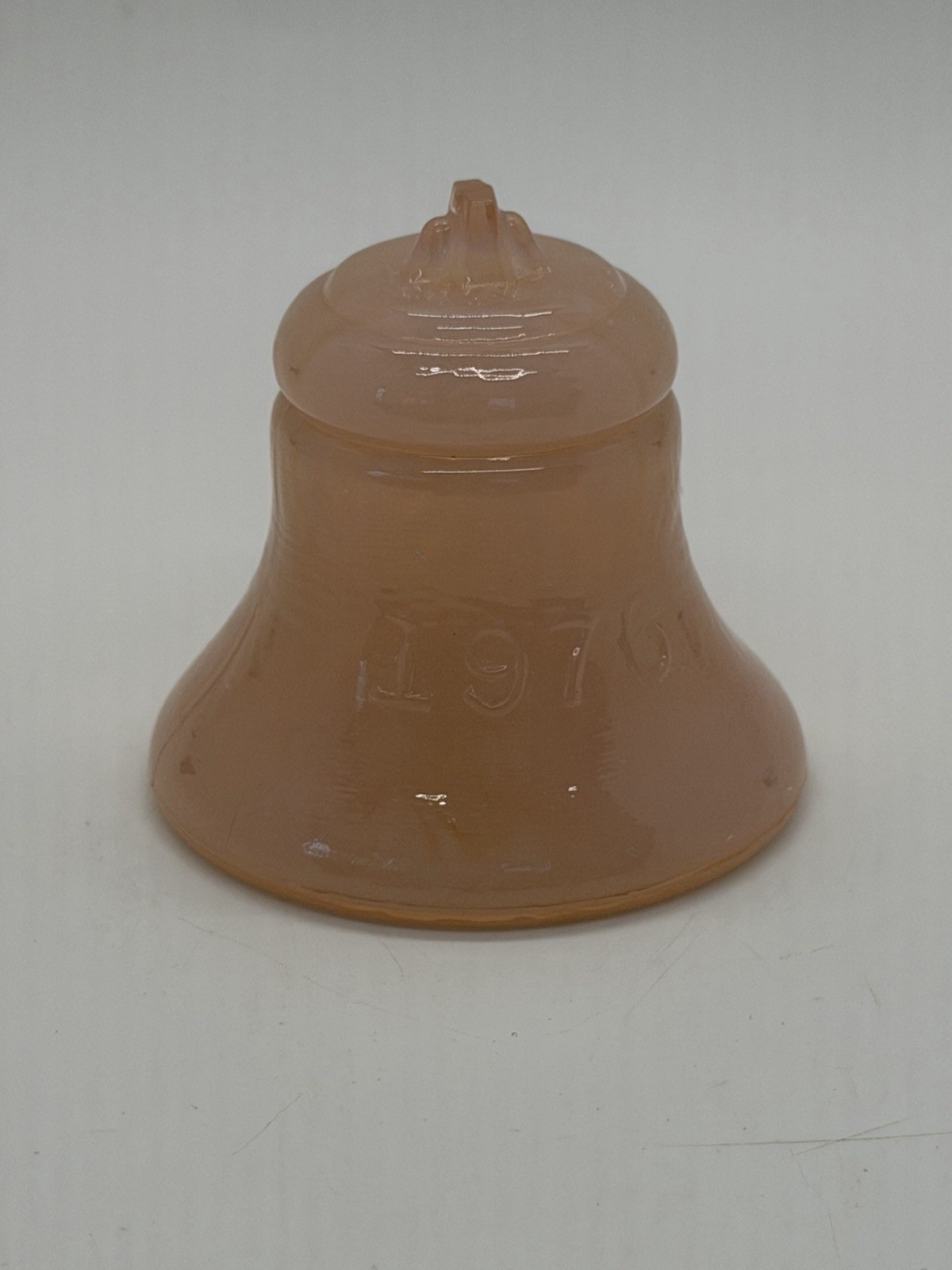 Vintage Degenhart Glass Pink Bicentennial Liberty Bell 1776-1976