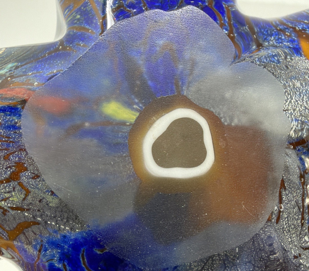 Starfish Paperweight Multi-colored Art Glass 7.75” Murano Style