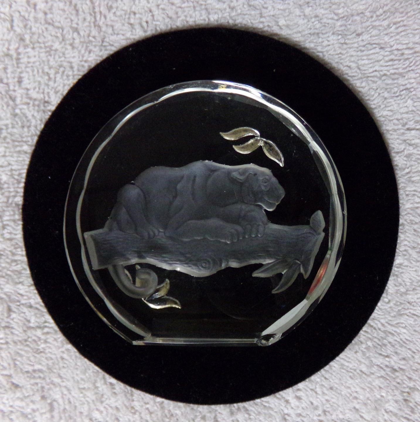 Danbury Mint Wildlife Crystals Lion Panther Bear Koala Paperweight Lot 4