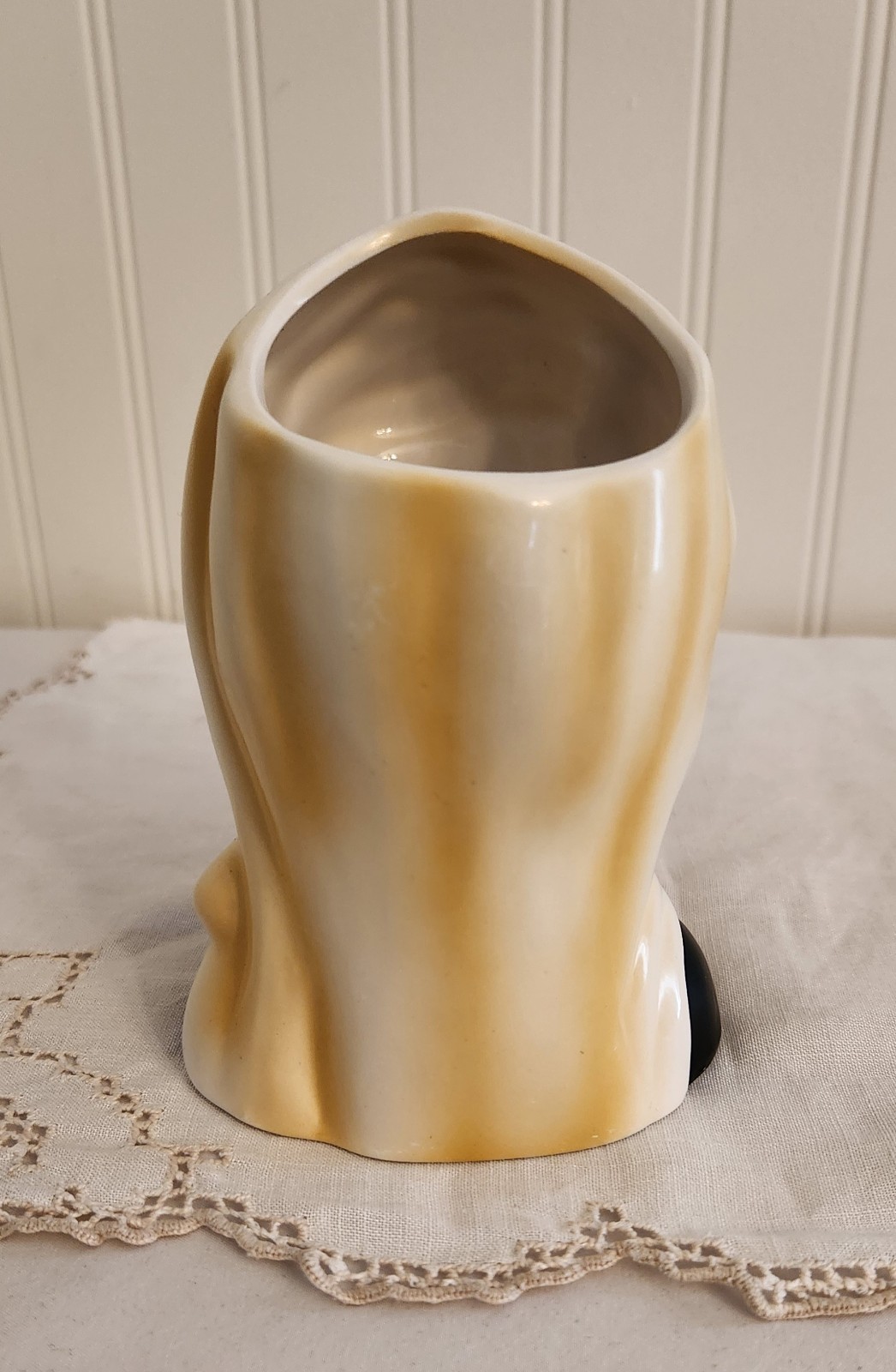 Nippon Lady Head Vase Blonde Jackie Kennedy In Mourning Black Dress Gloved Hand