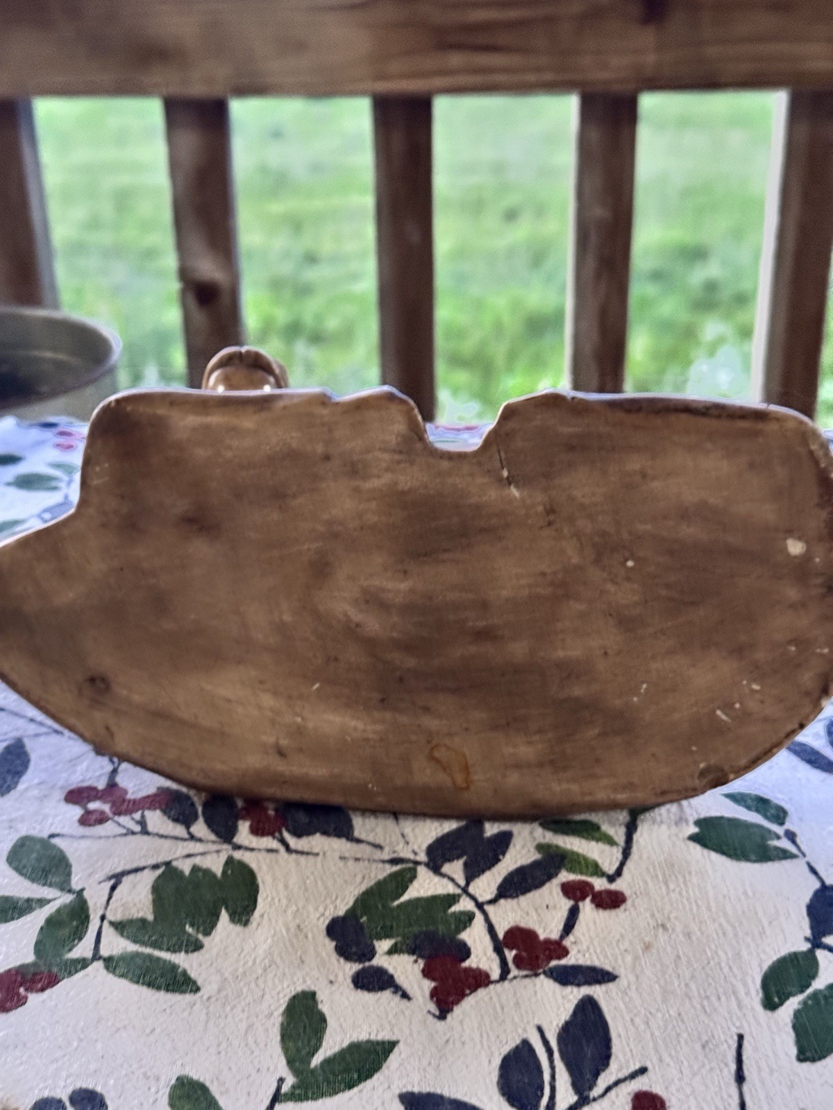Deauzane Mid-Century Modern Ram Animal Ceramic Planter Brown USA 408 6in