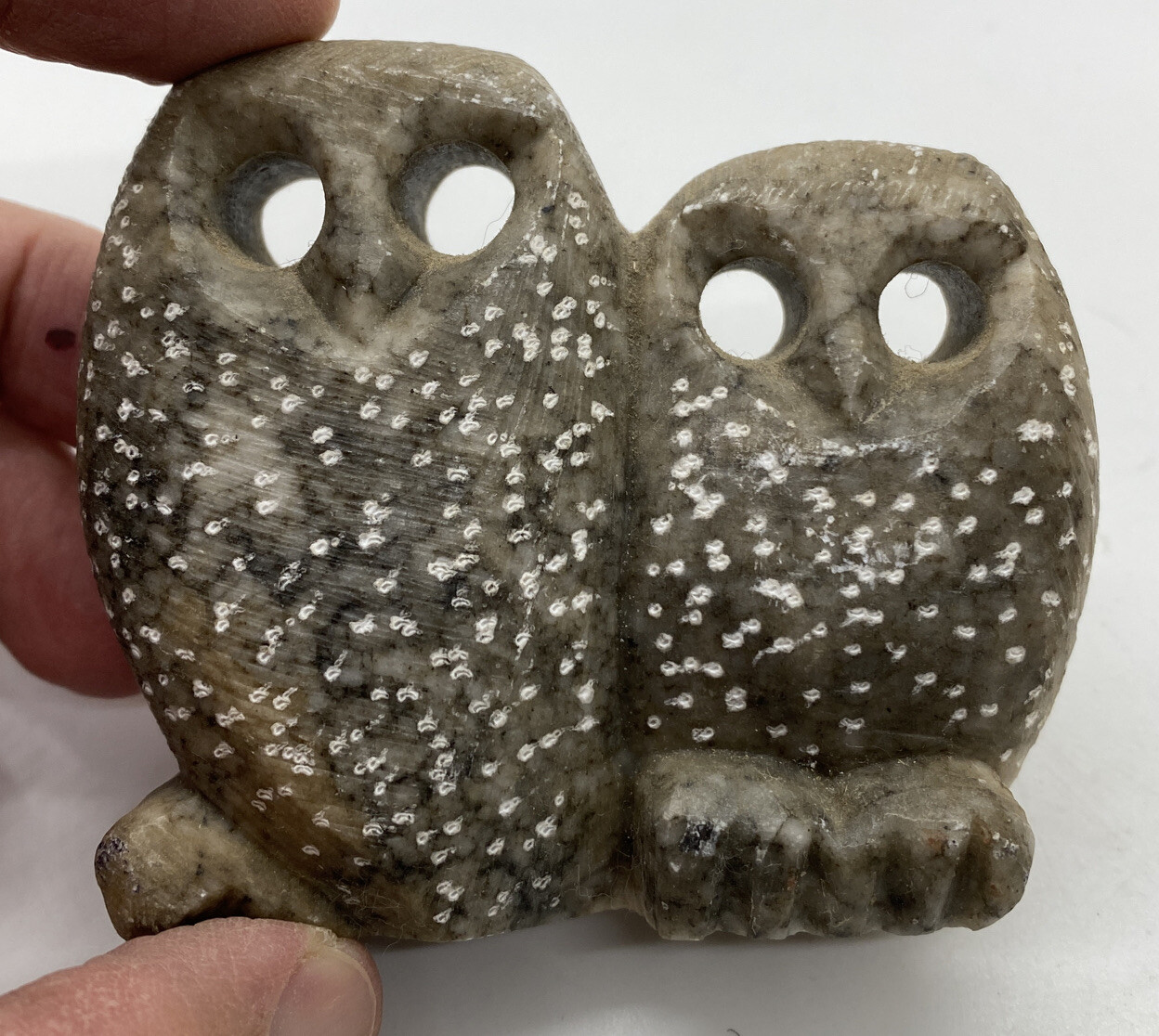 MCM Owl Collection 2 Pottery Figurine / Statue Rhodi Paris Fair Main, Carved