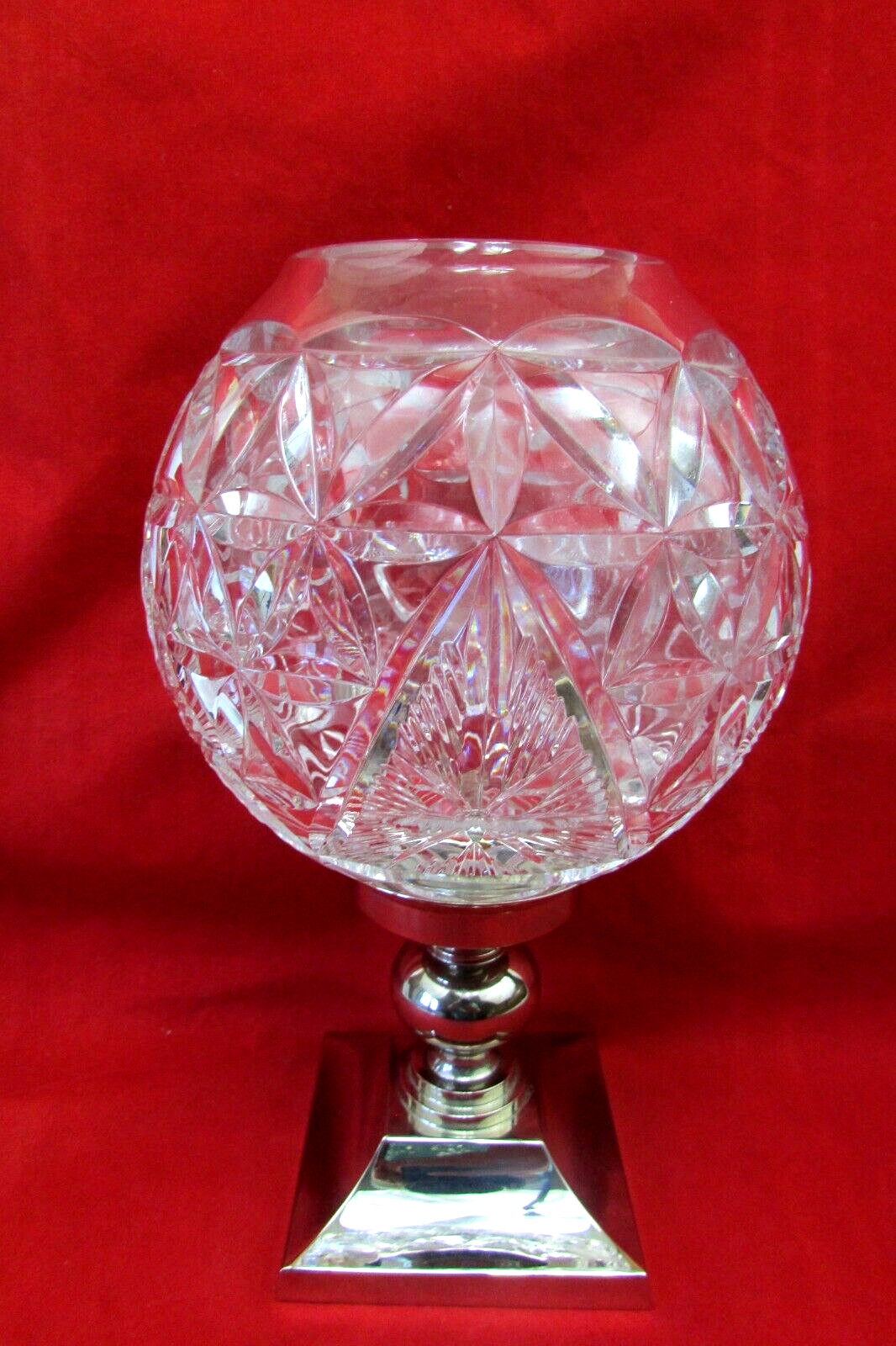 Waterford Crystal Hurricane Candle Holder Times Square Collection Star of Hope