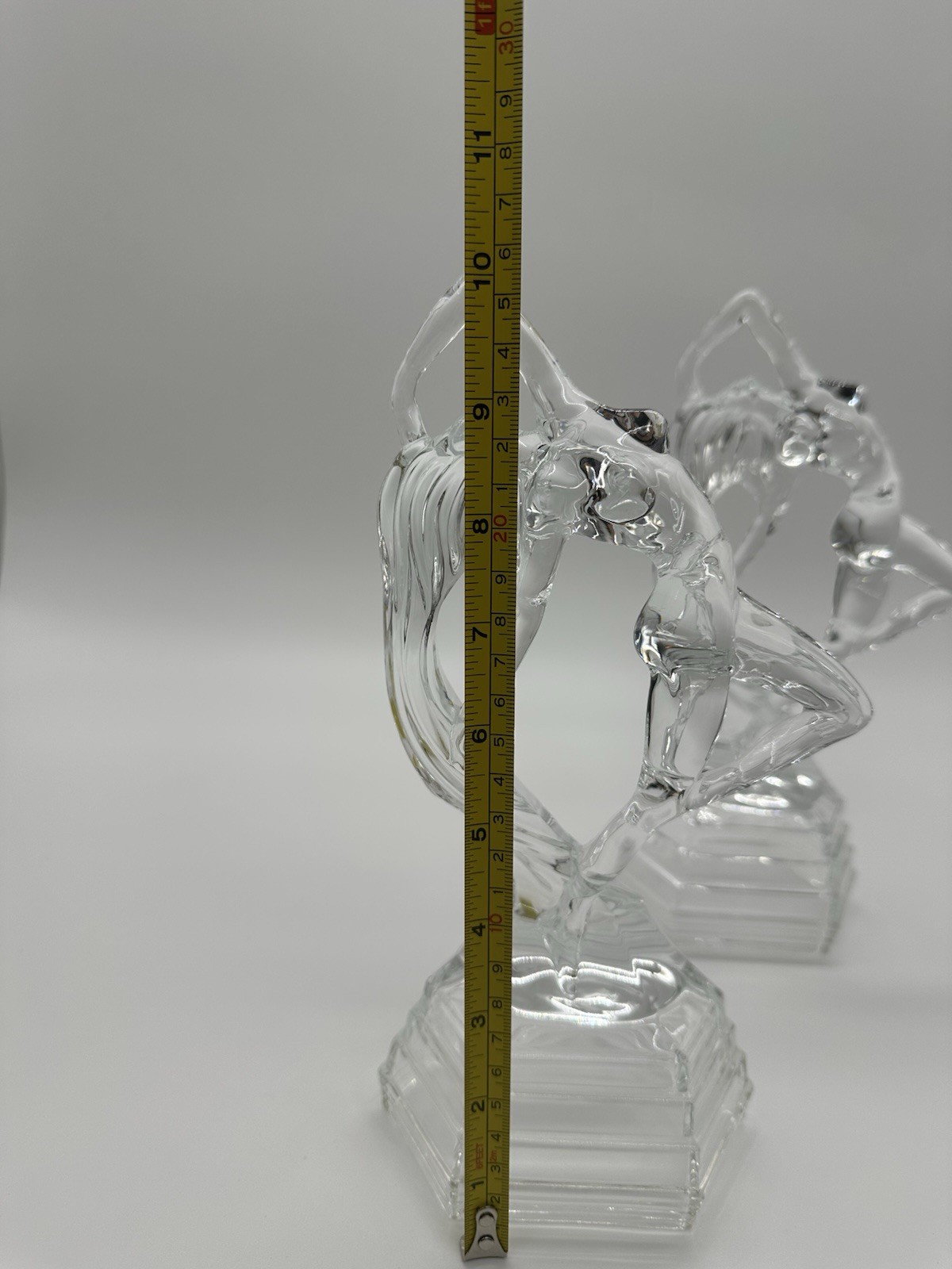 Vintage Royal Crystal Rock RCR Italian crystal sculptures Dancer Ofelia Set Of 2