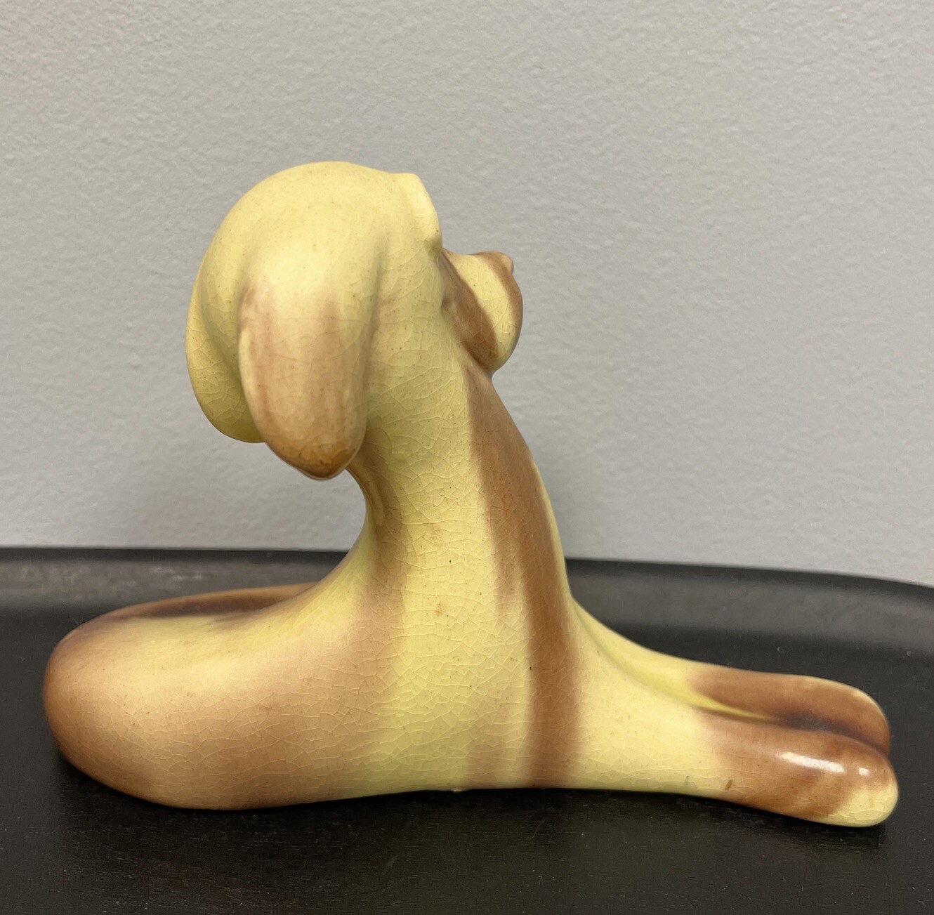 Mid Century Ceramic Dog Vasilkovsky Majolica Ukraine RARE Protoriev