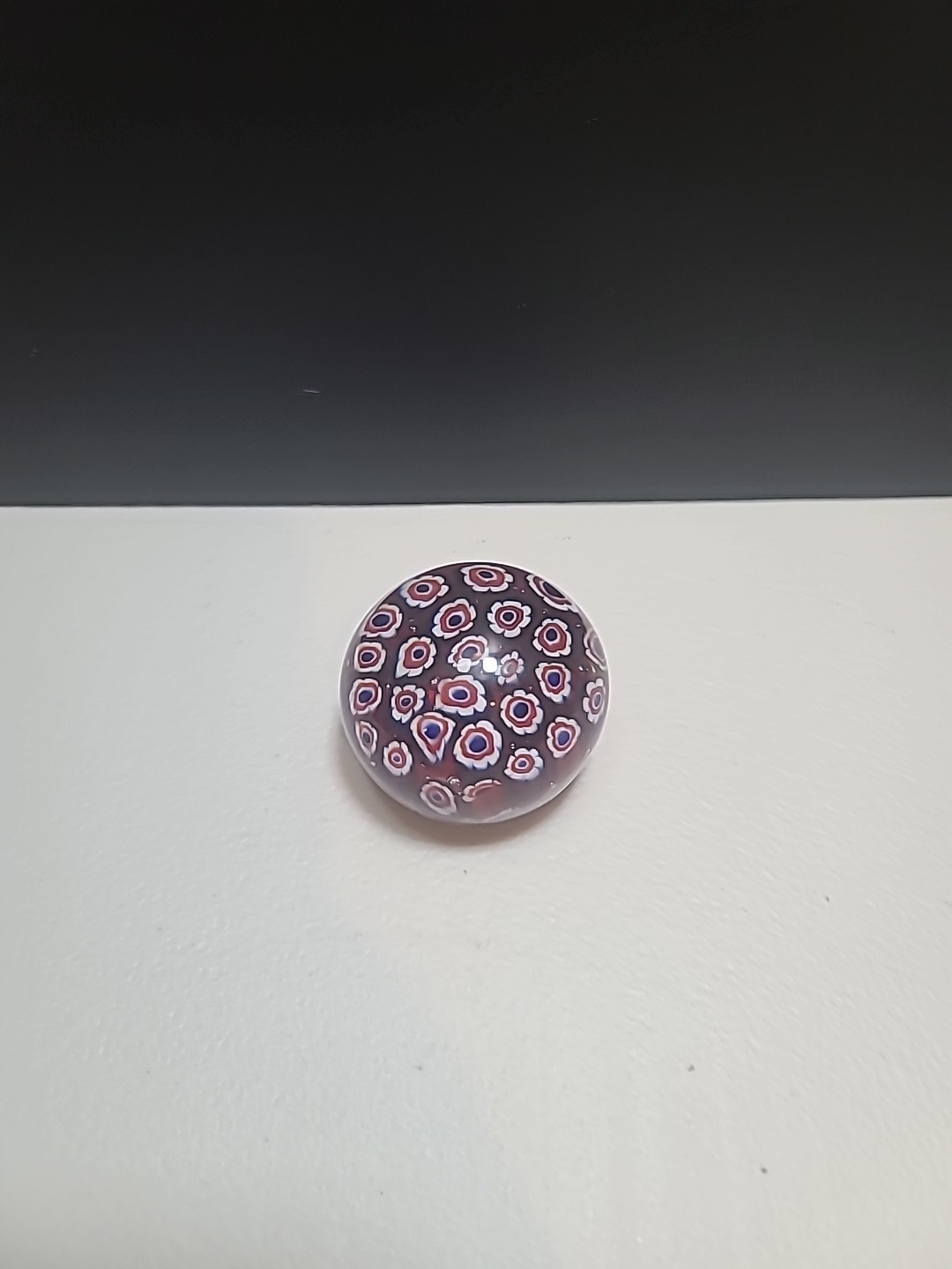Art Glass Millefiori Murano Paperweight 2 Inch 8 Oz