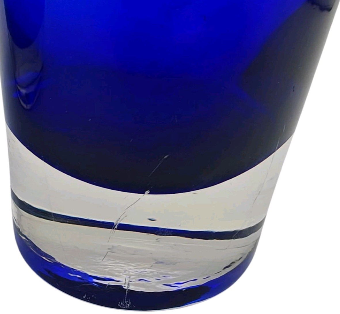 Cobalt Blue Glass Vases Lot Of 2 W Flaws READ!!