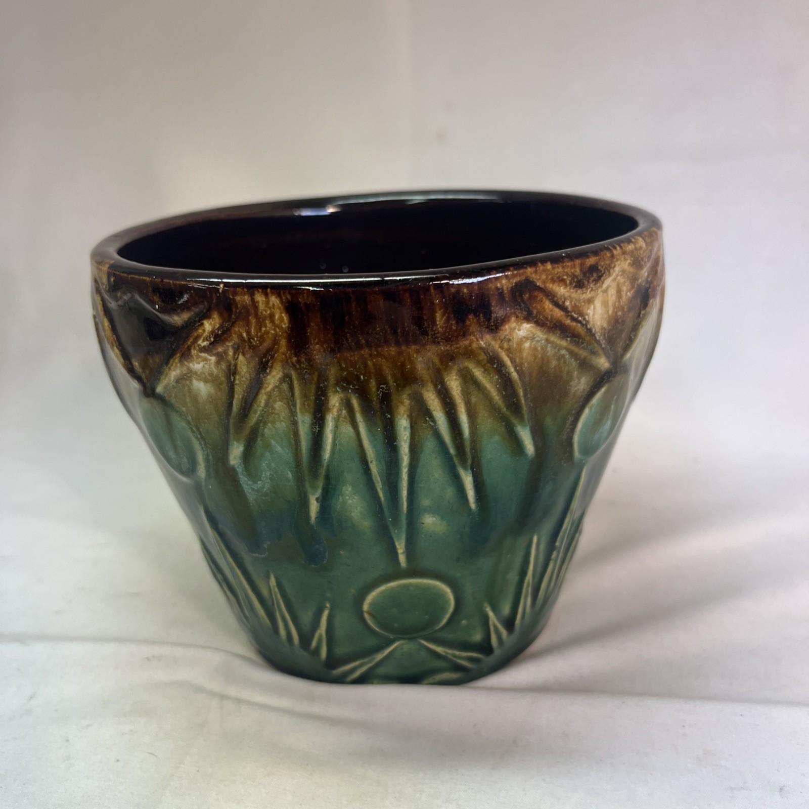 Robinson Ransbottom Roseville Jardiniere Planter Sun Moon 5″x6″