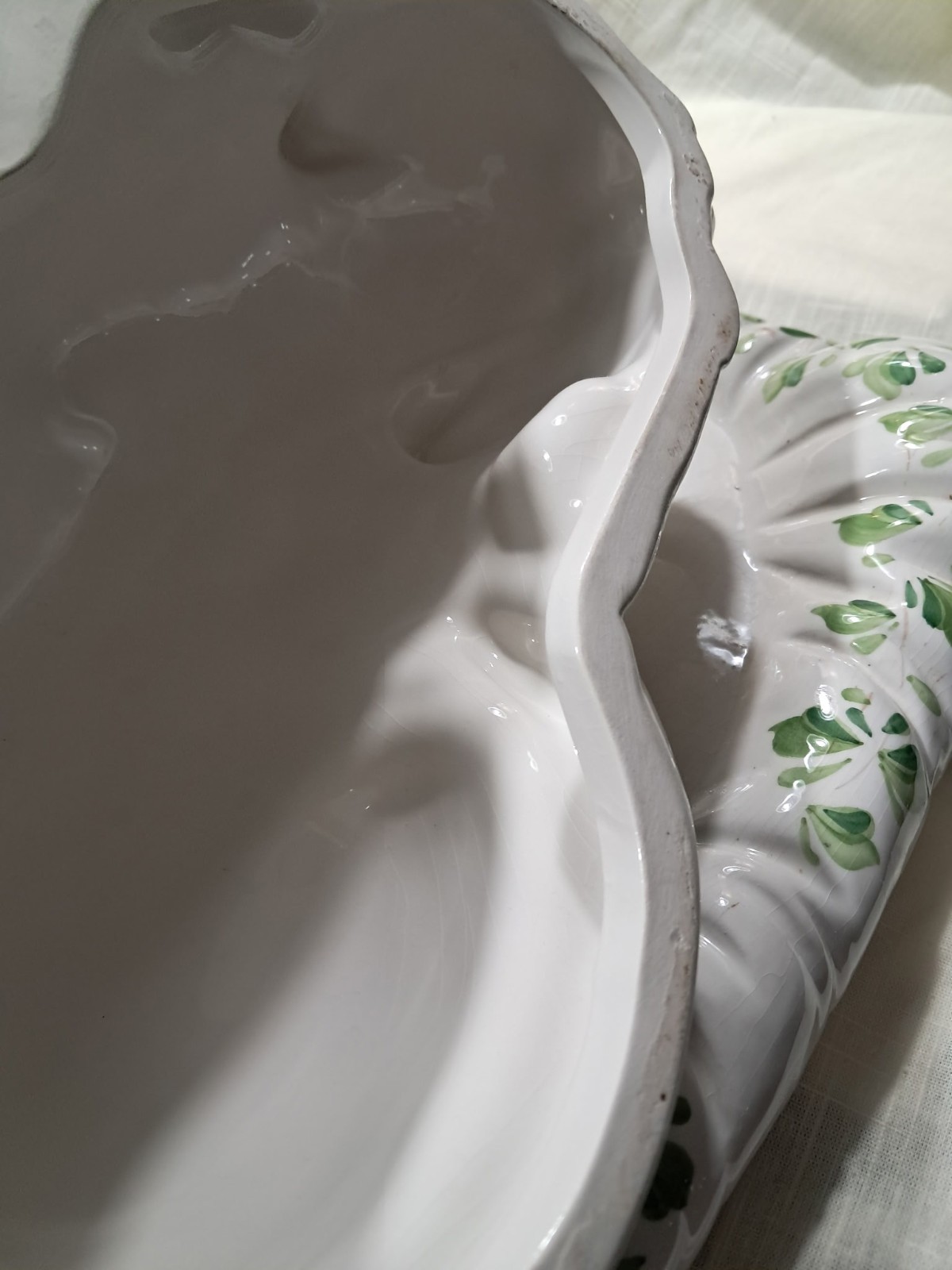 RARE Marked Nora Fenton Ceramic Cat Sleeping in a Pillow, 6 lbs, 15″ x 10″ x 8″