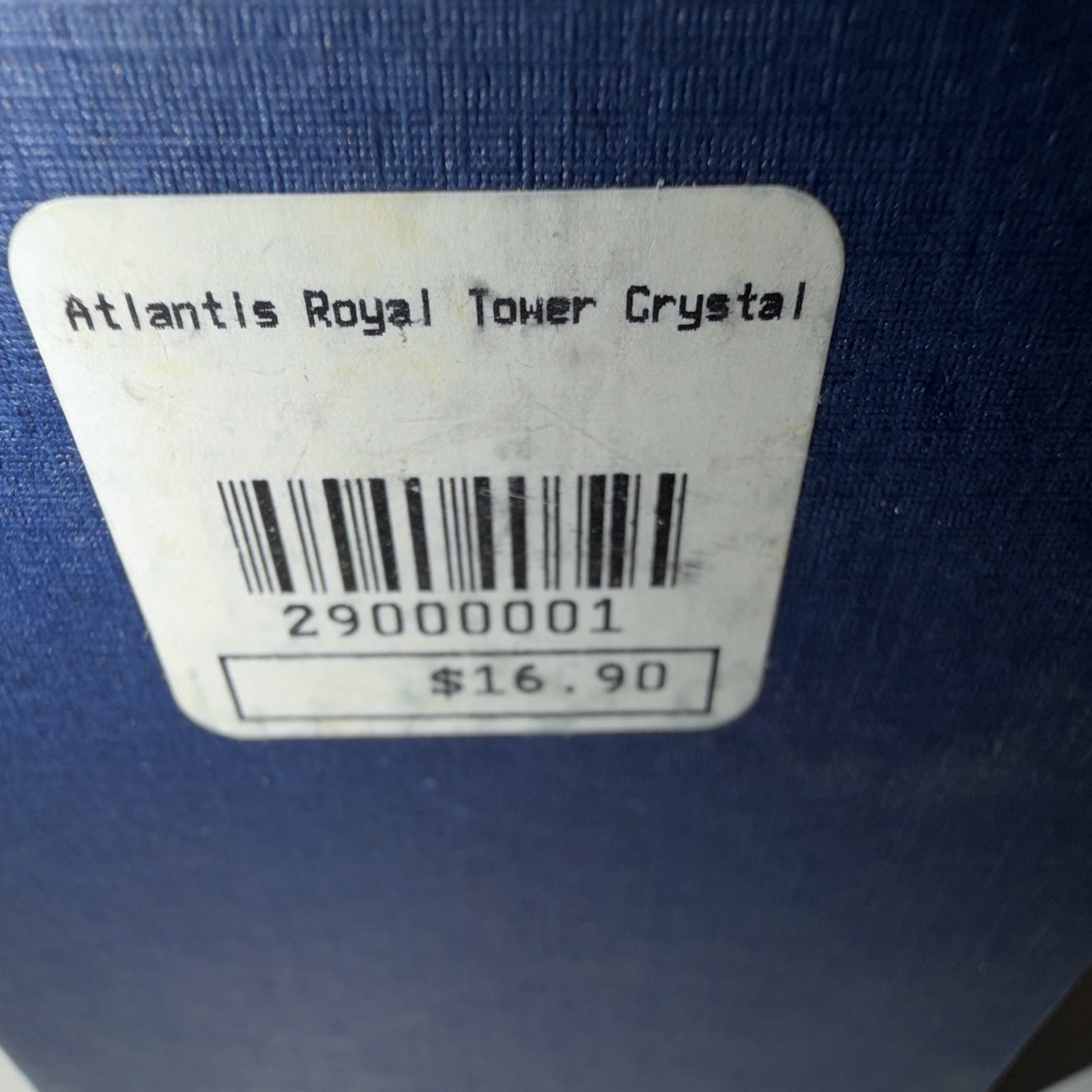 Atlantis Engraved Clear Crystal Block Paperweight Atlantis Royal Tower 3.5in Box