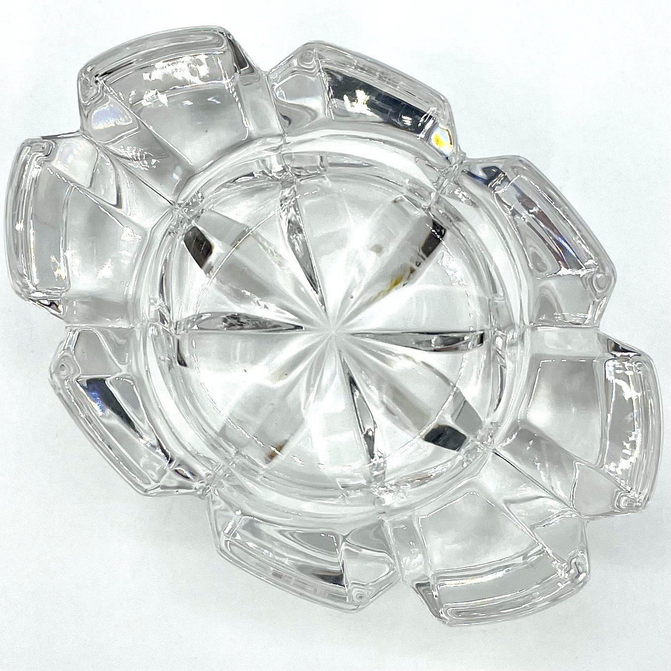 Mikasa Reflections Crystal Votive Candle Holder — Geometric Faceted Cube Design
