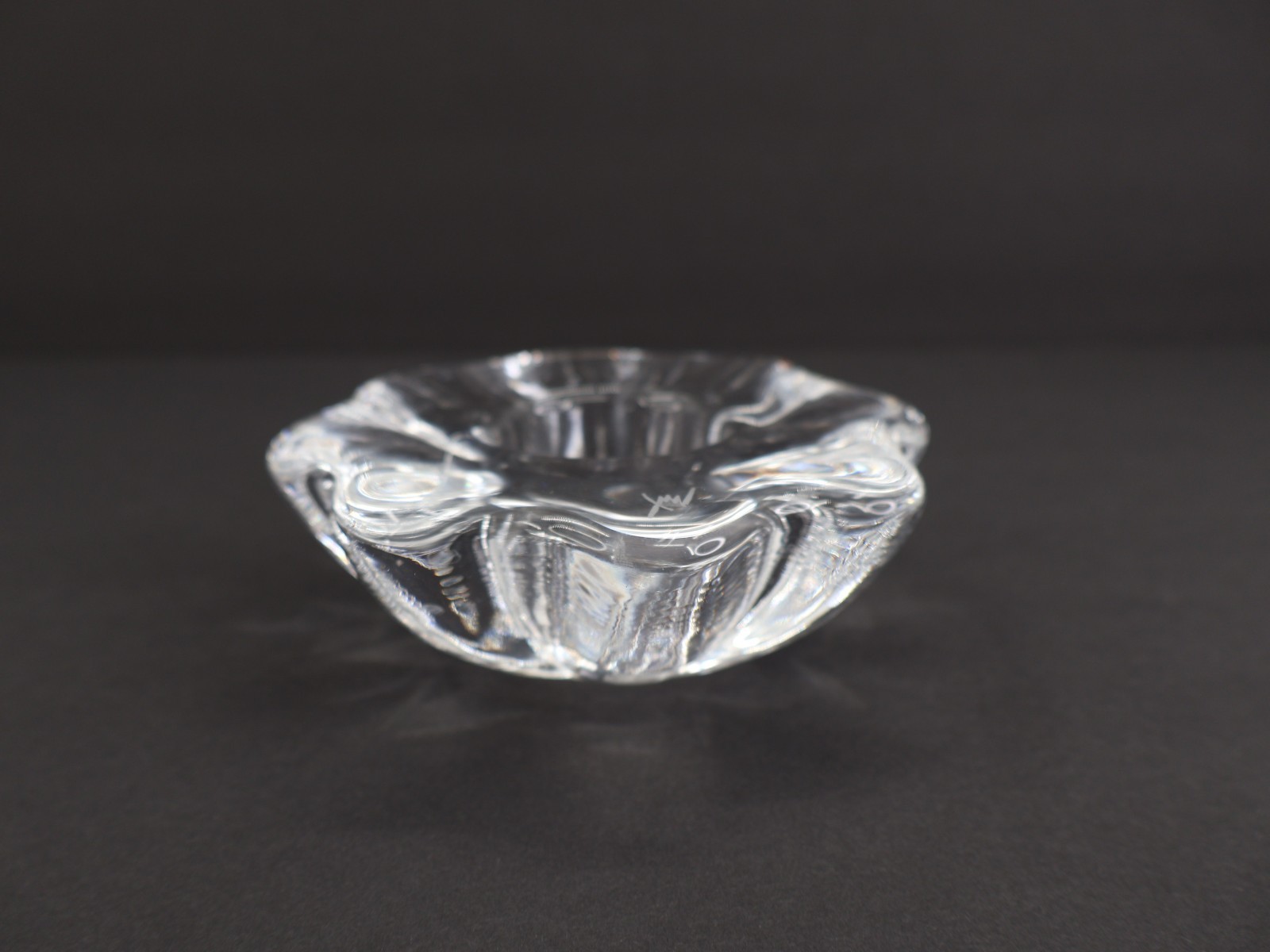 Lindshammar Sweden Starlight Glass Tealight Candle Holder Glass Clear