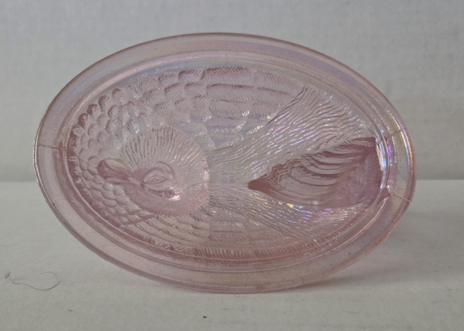 Westmoreland Hen Rooster On Nest PINK Depression Glass 5.5” Excellent Condition