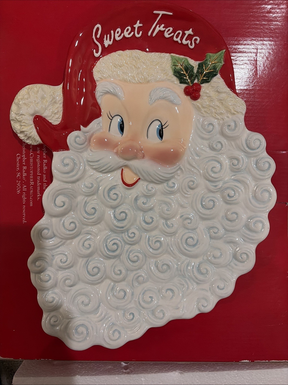 Christopher Radko Letters To Santa Sweet Treats Platter 15.75″ x 11″ w2s14