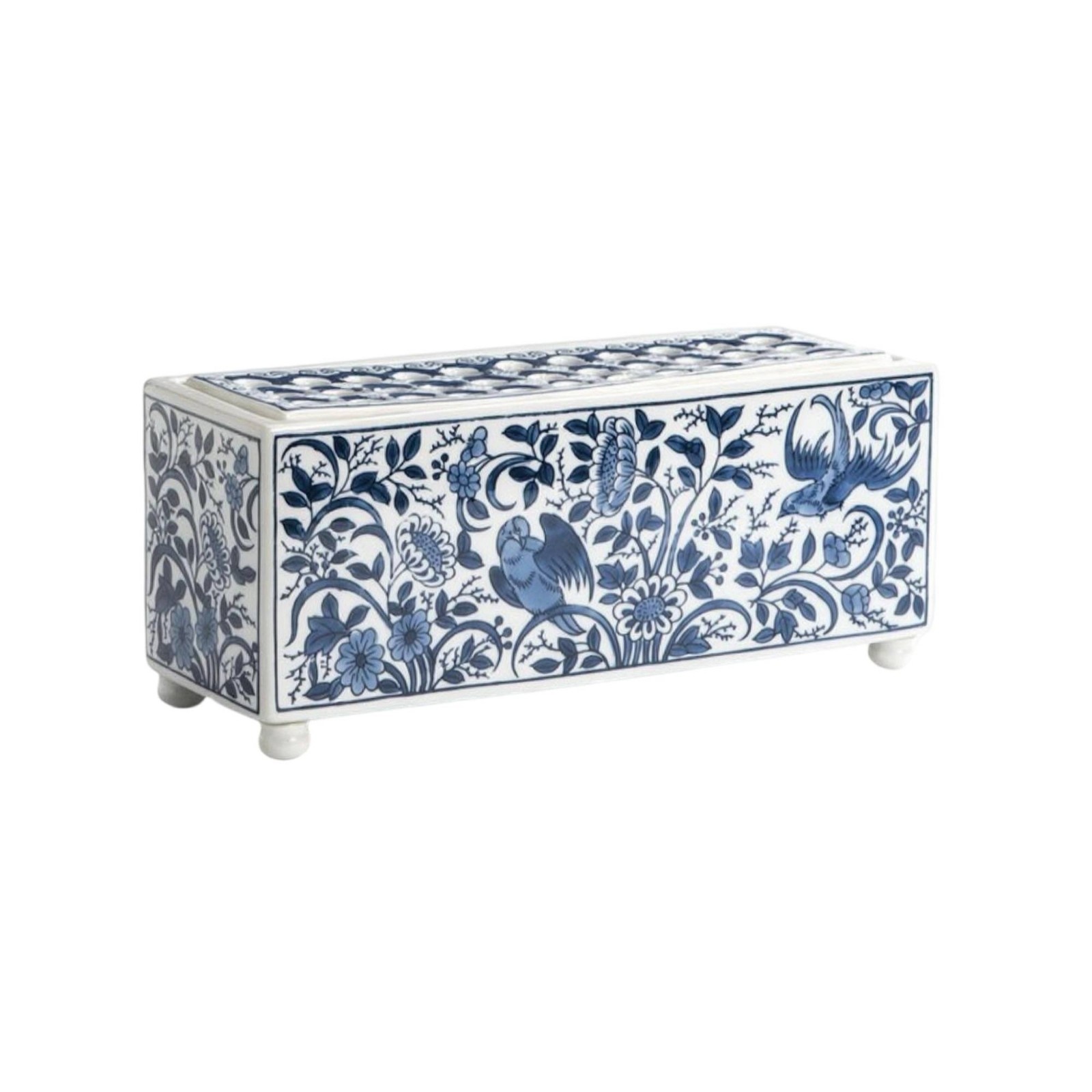 Rectangular Flower Vase Perforated Home Decor Easy to Clean