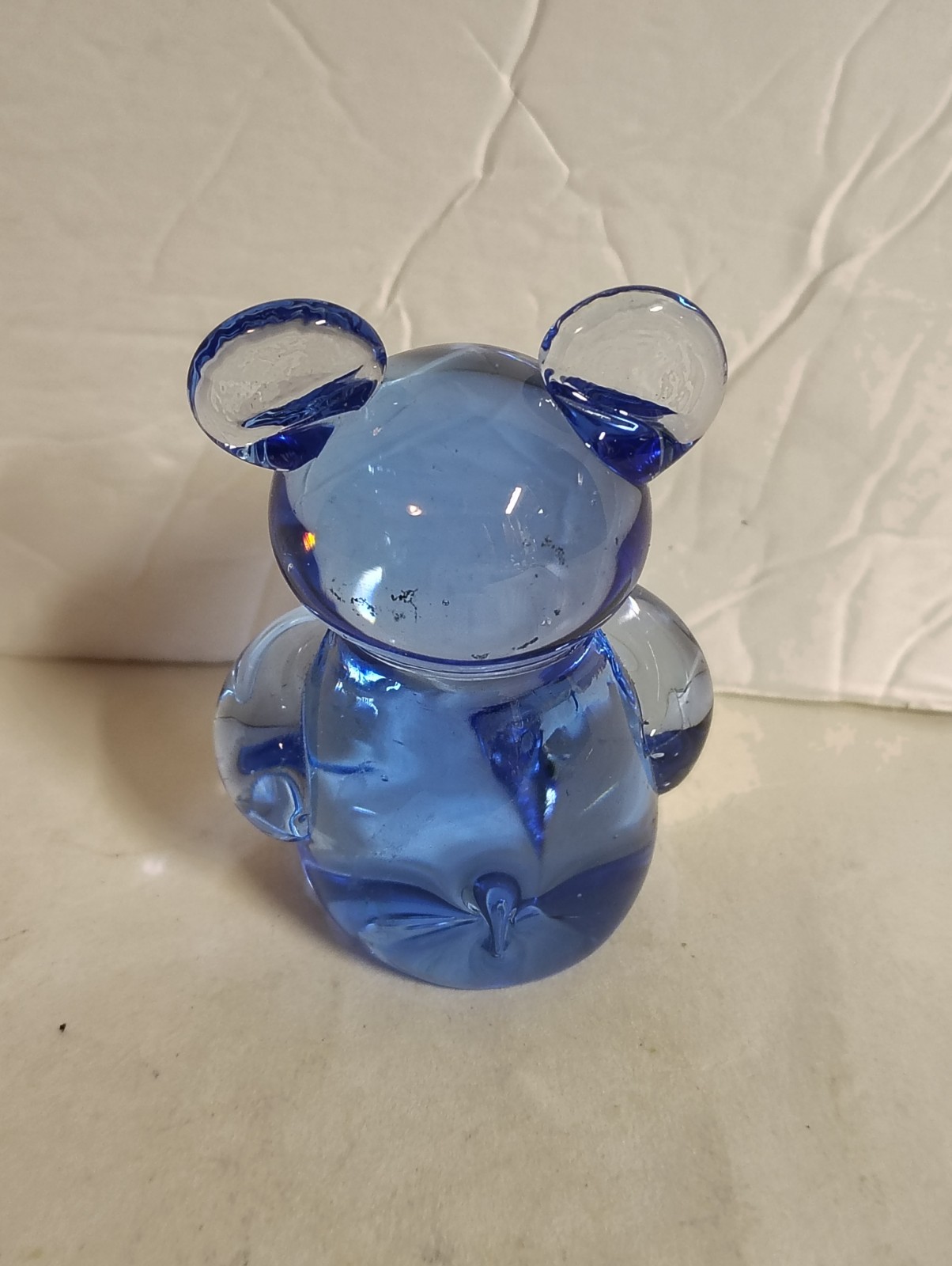 US Commemorative Fine Art Gallery Koala Bear Glass Blue