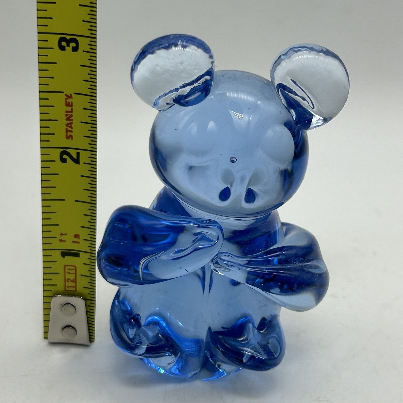 United States Commemorative Fine Art Gallery Blue Glass Koala Bear Paperweight
